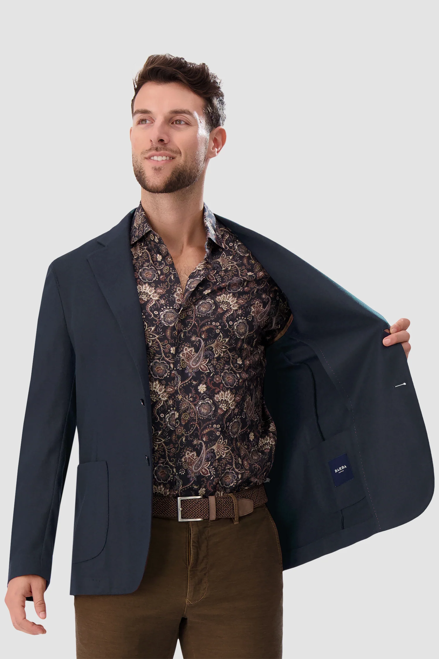 Barba Napoli Navy Easy J Mono Blazer - Image 5