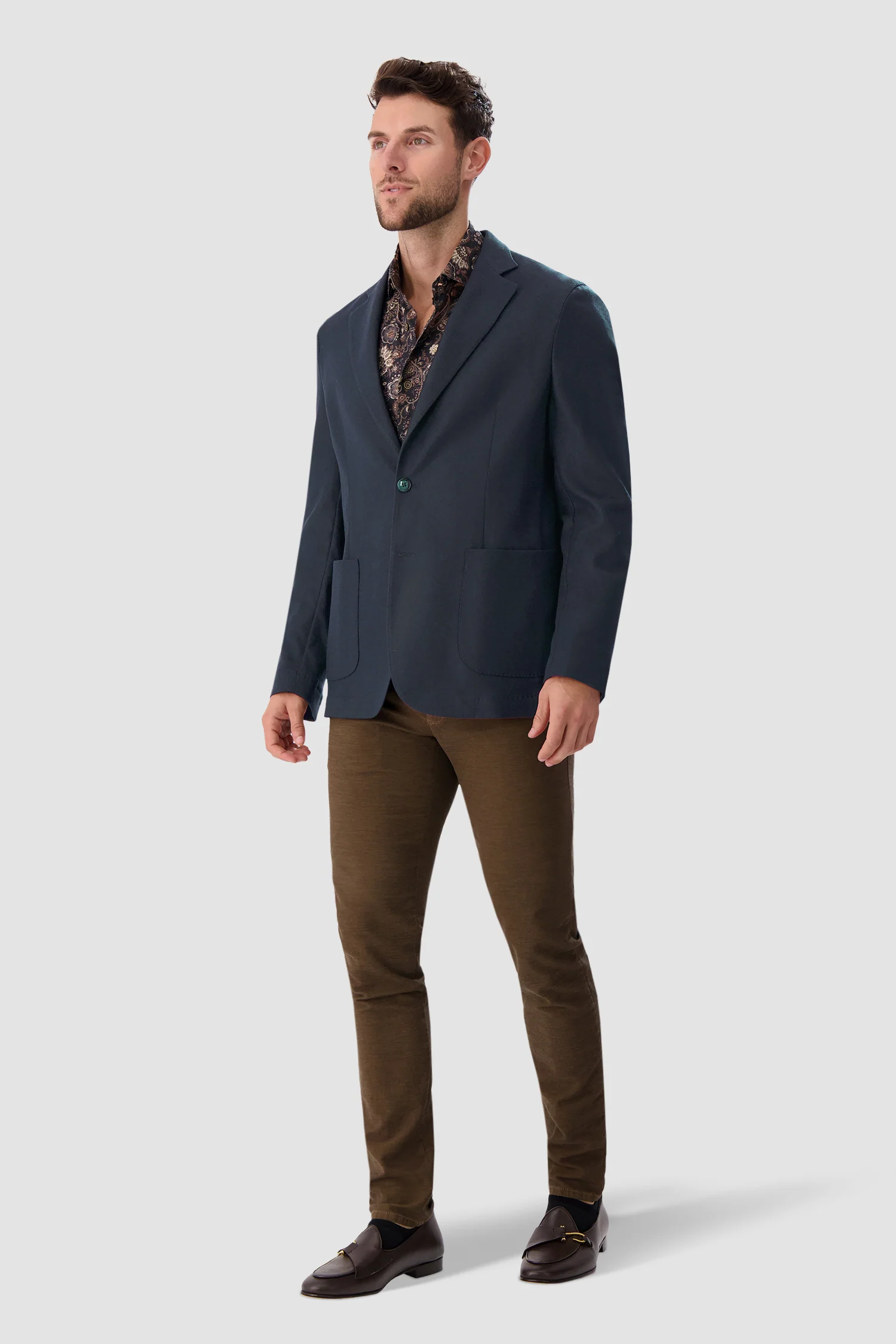 Barba Napoli Navy Easy J Mono Blazer - Image 7
