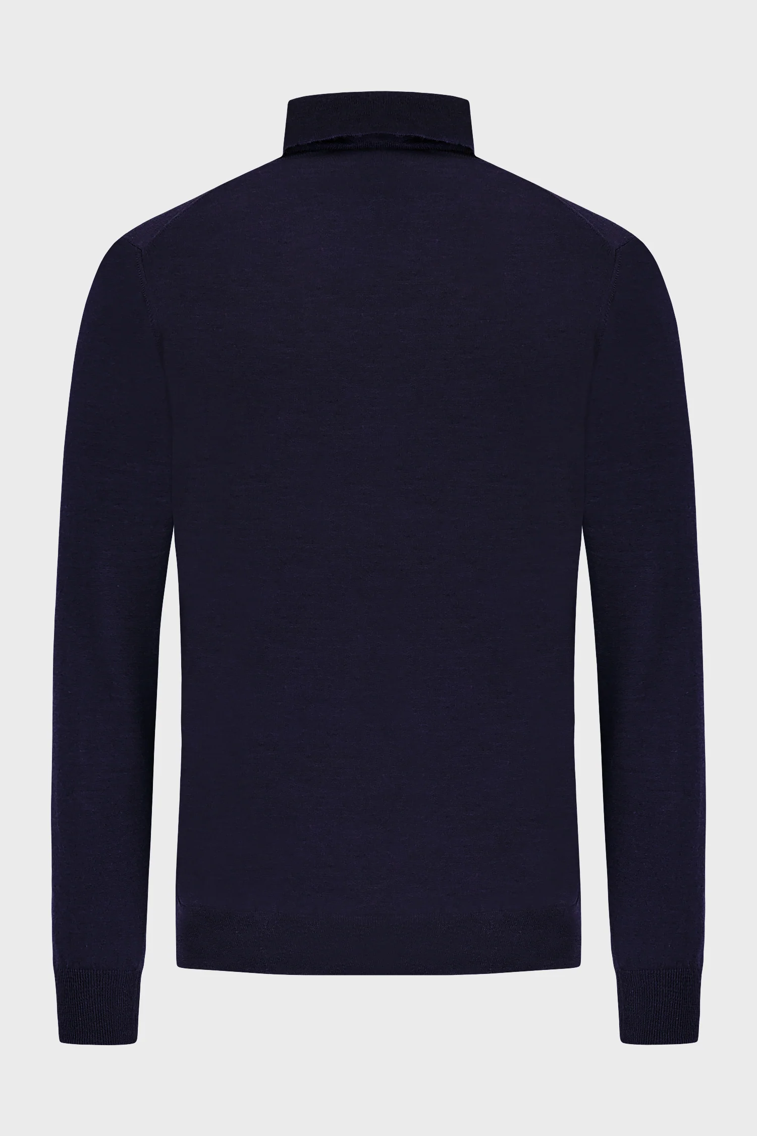 Barba Napoli Navy High Neck Ciclista Sweater - Image 3