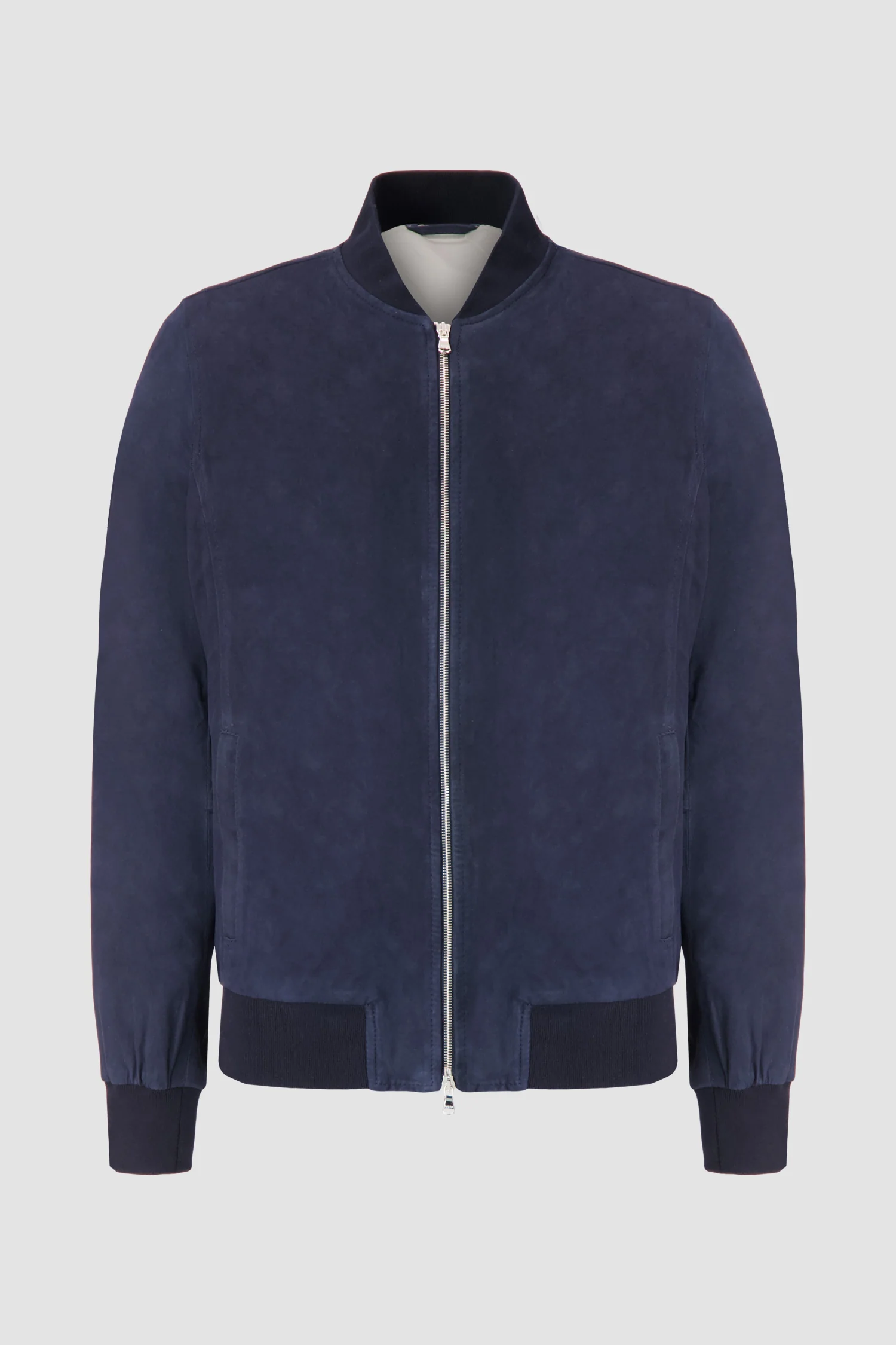 Barba Napoli Navy Leather Jacket