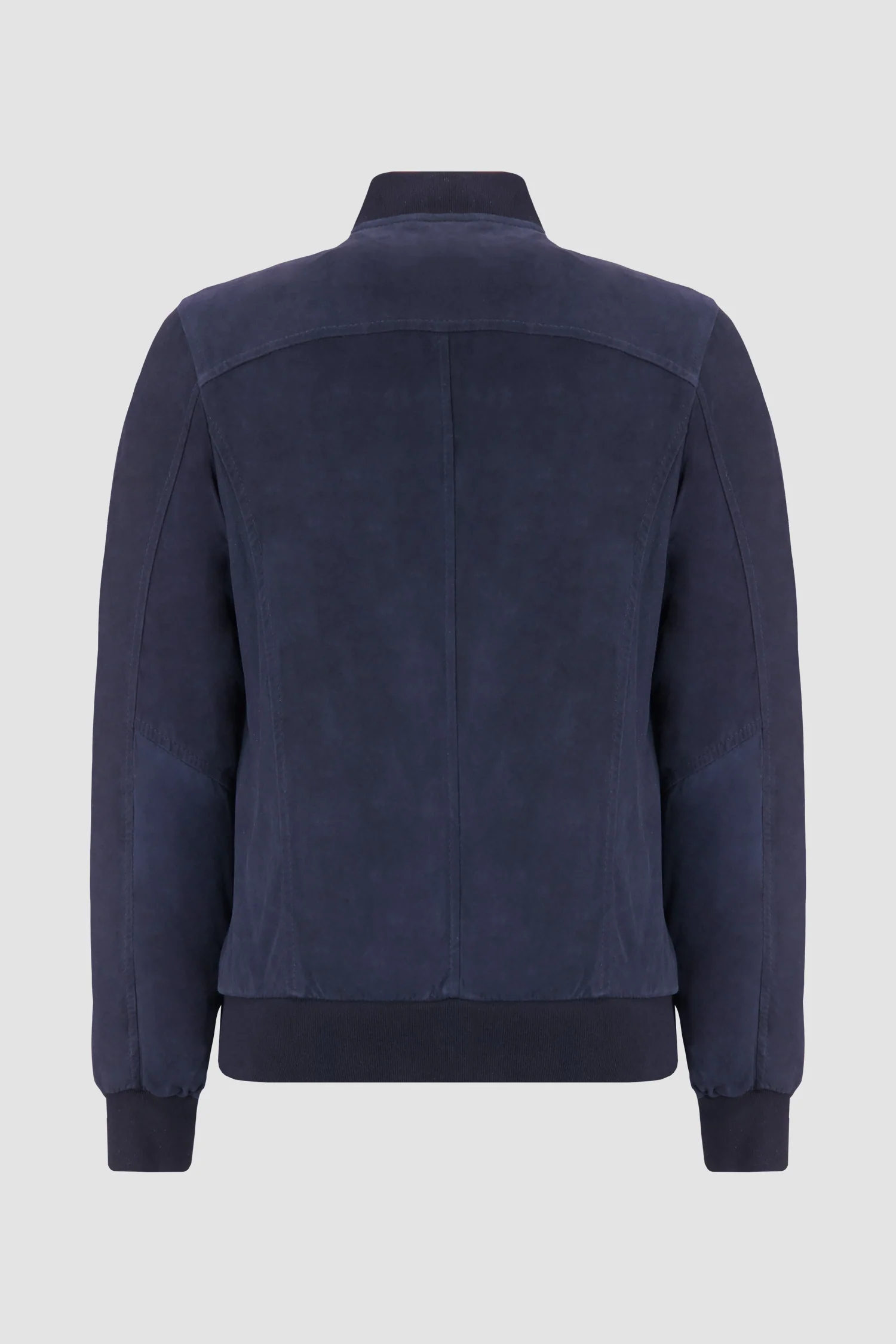 Barba Napoli Navy Leather Jacket - Image 2