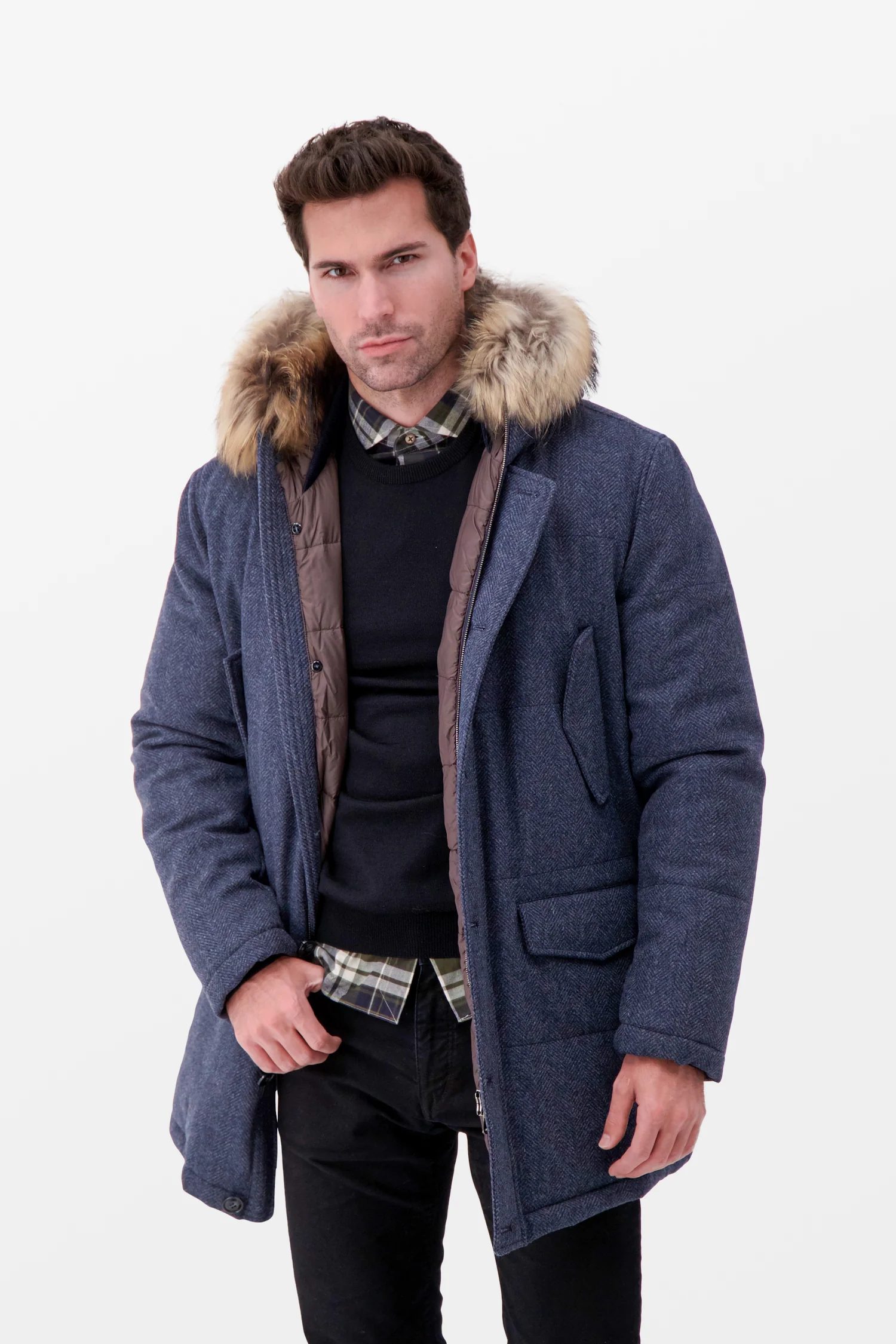 Barba Napoli Navy Wool Jacket - Image 3