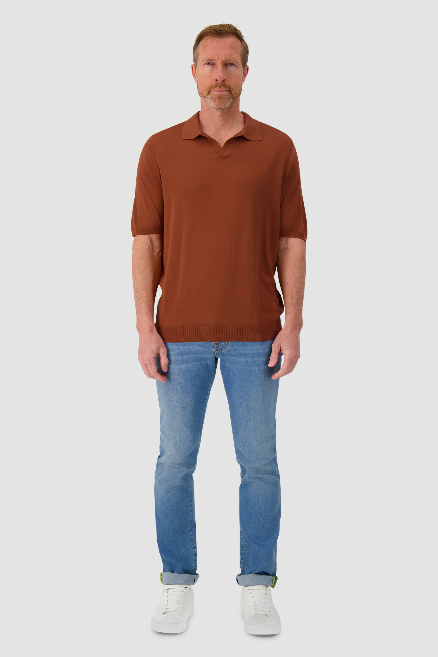 Barba Napoli Rust Polo - Image 3