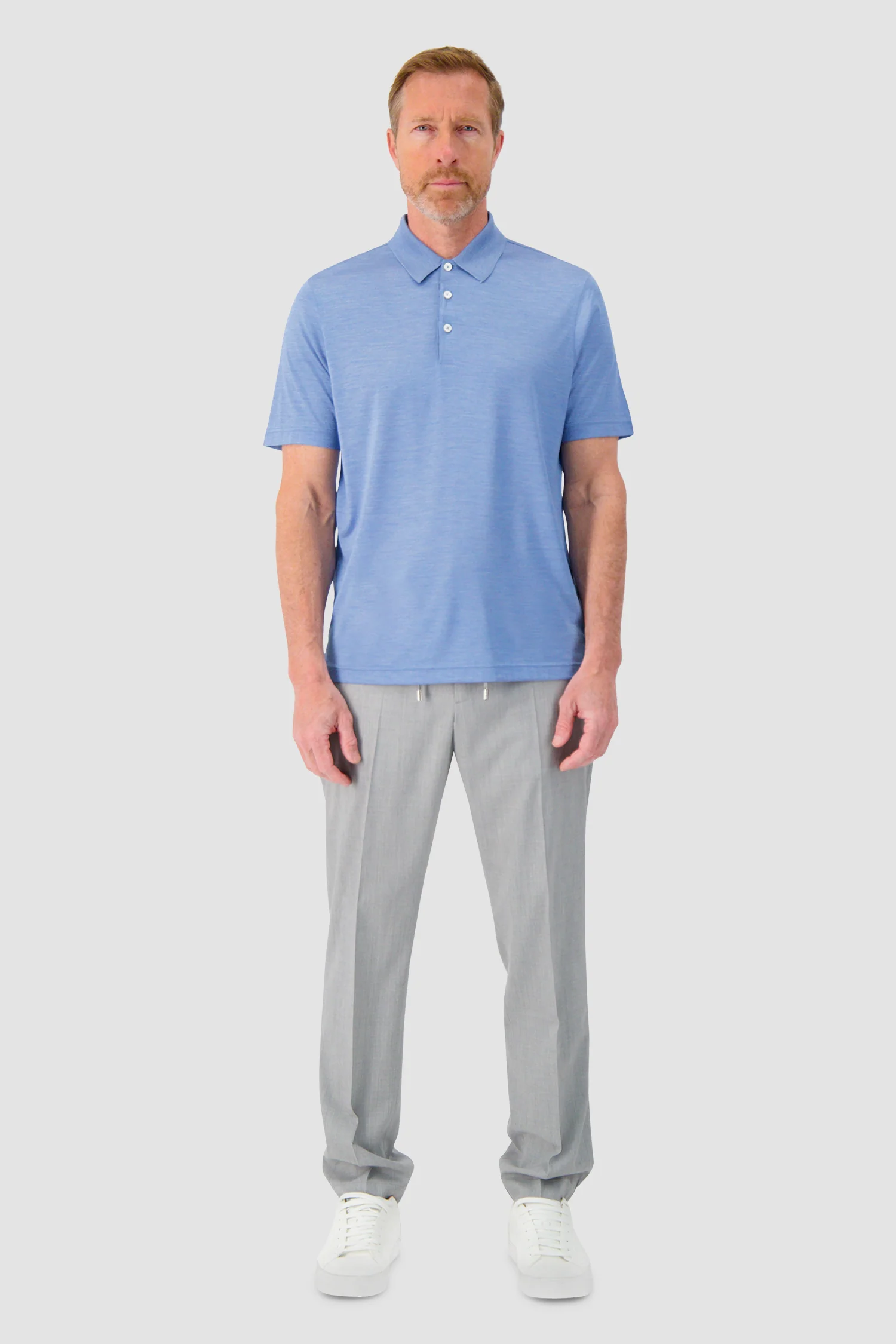 Barba Napoli Tennis Blue Polo - Image 3