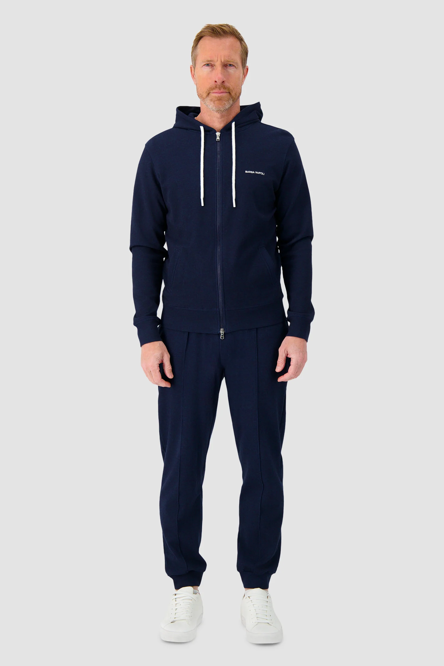 Barba Napoli Tracksuit Navy Hoodie - Image 5