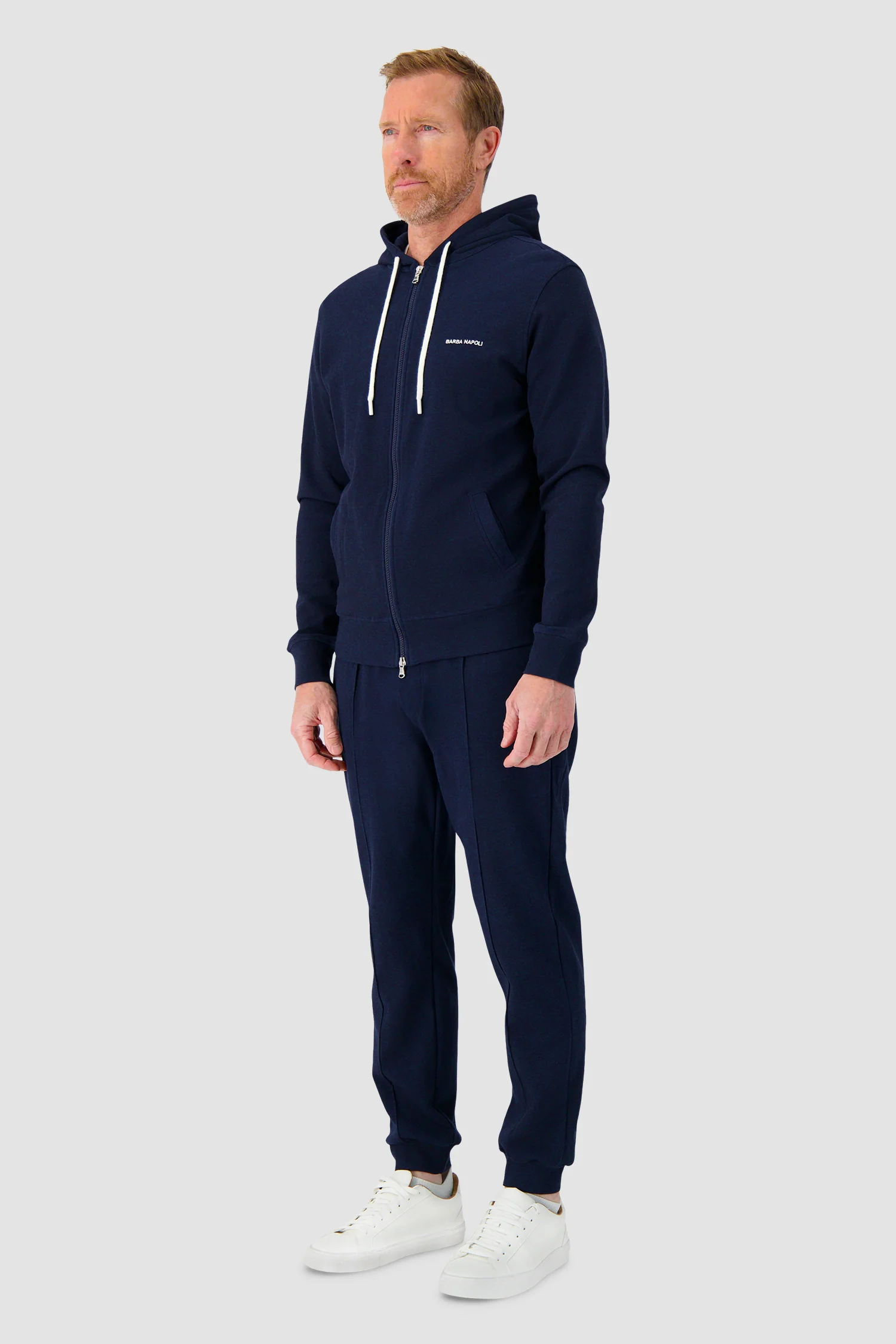 Barba Napoli Tracksuit Navy Hoodie - Image 6