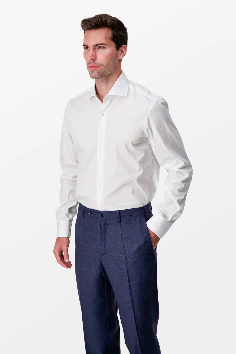 Barba Napoli White Classic Shirt - Image 3