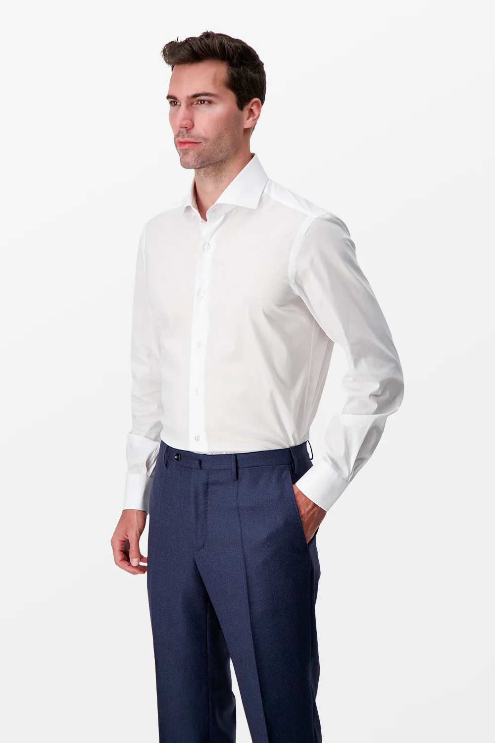 Barba Napoli White Classic Shirt - Image 3