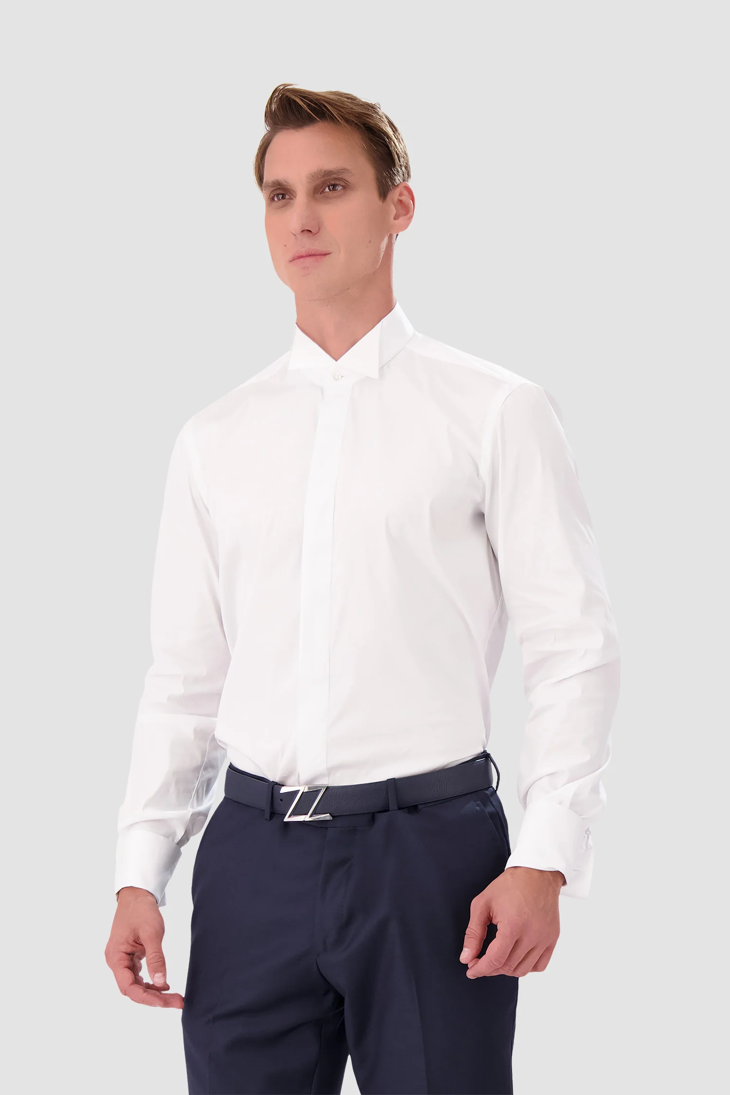 Barba Napoli White Classic Shirt - Image 3