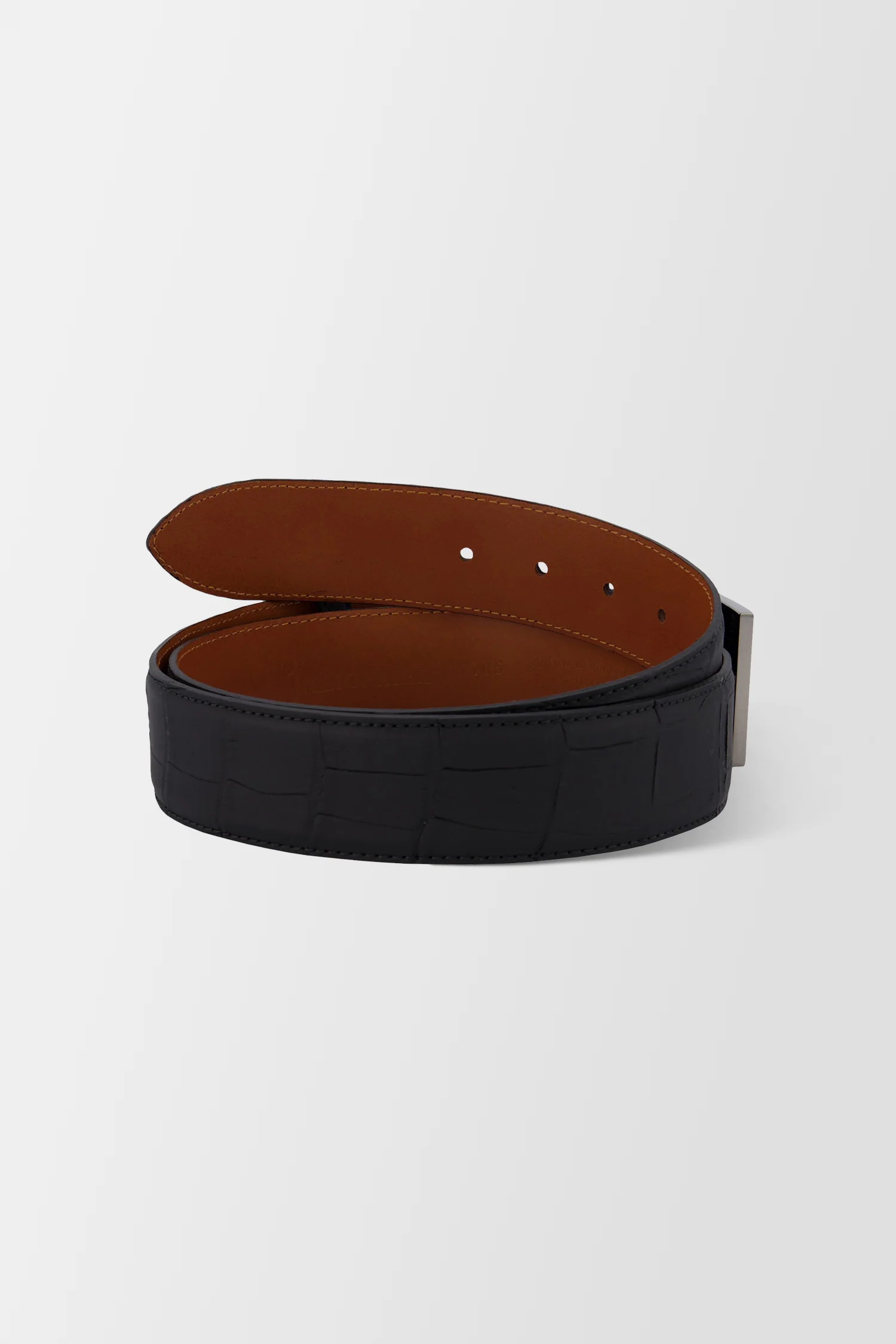 Billionaire Black/Black Nickel Luxury Belt - Image 2