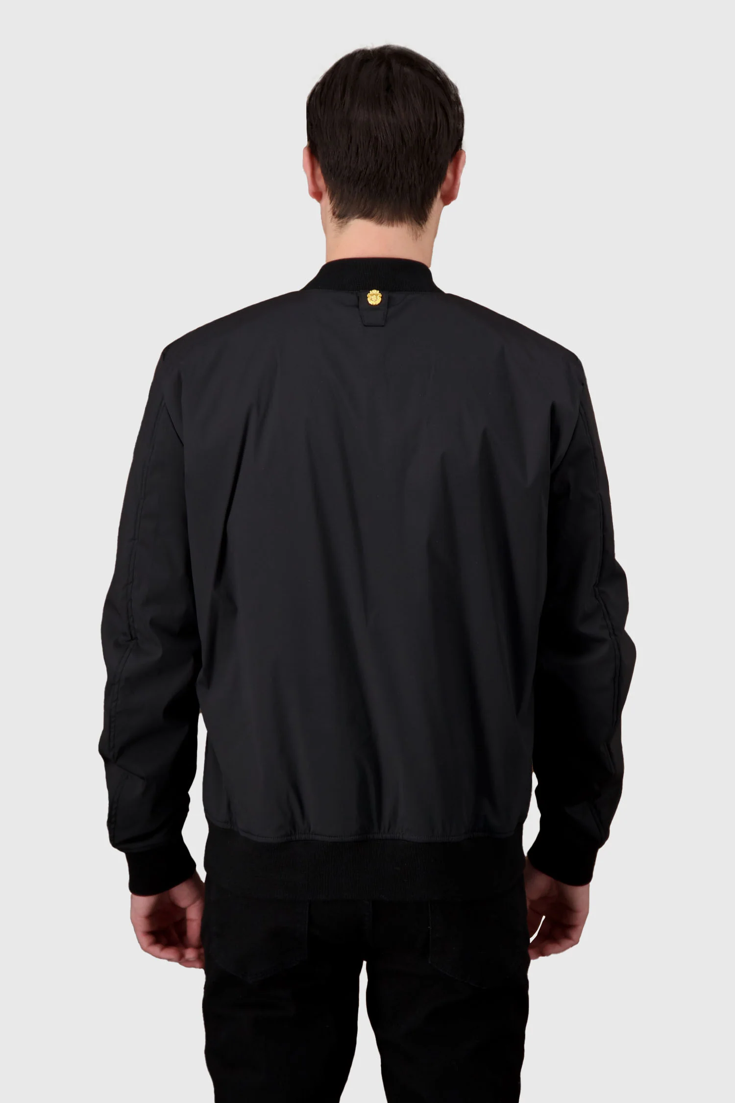 Billionaire Black Crest Bomber Jacket - Image 4