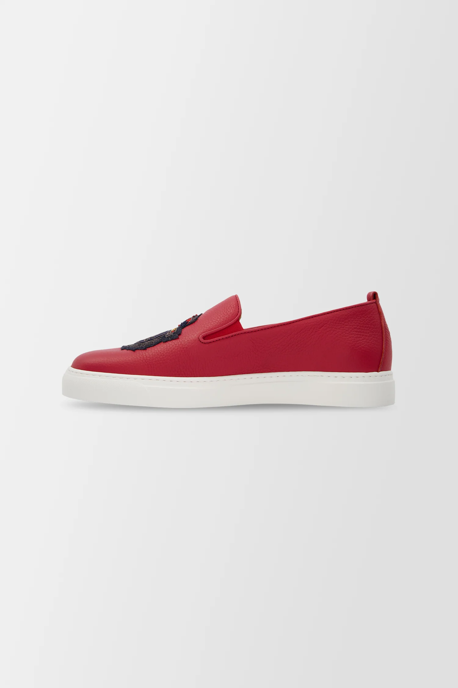Billionaire Black Crest Red Slip-Ons - Image 3