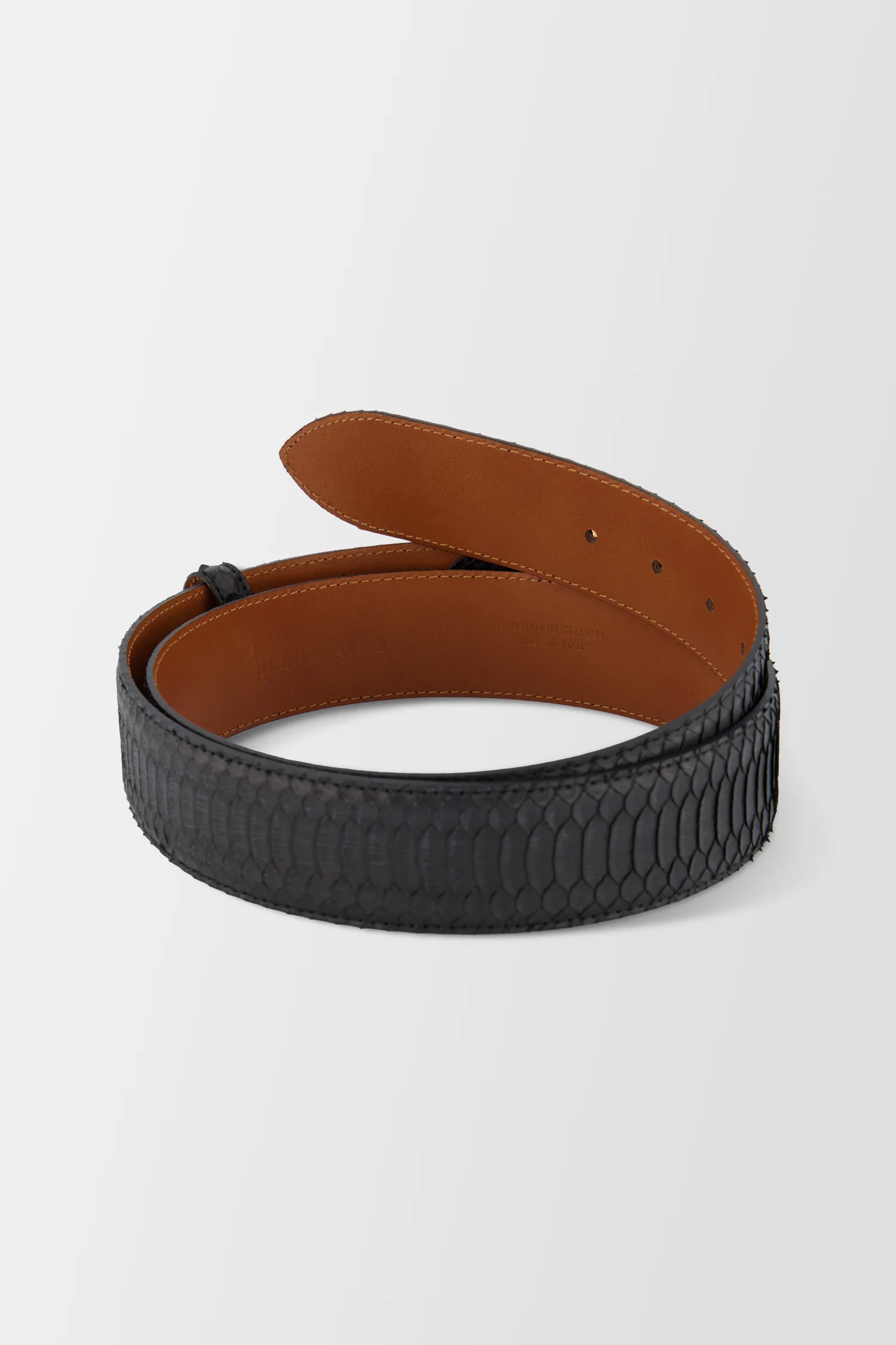 Billionaire Black/Gold Elaphe Belt Crest - Image 2