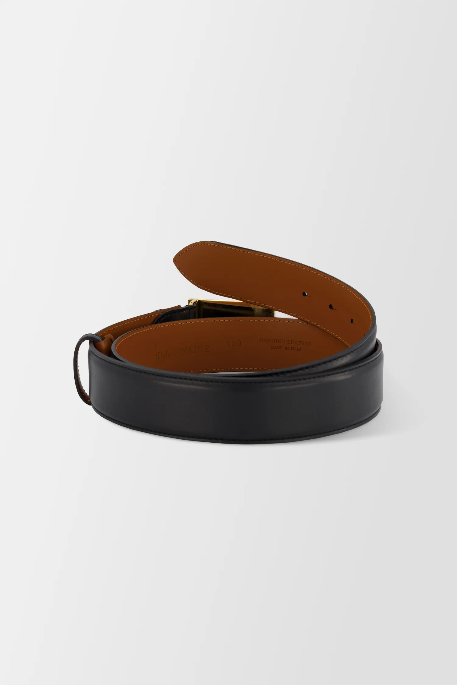 Billionaire Black/Gold Logo Belt - Image 2