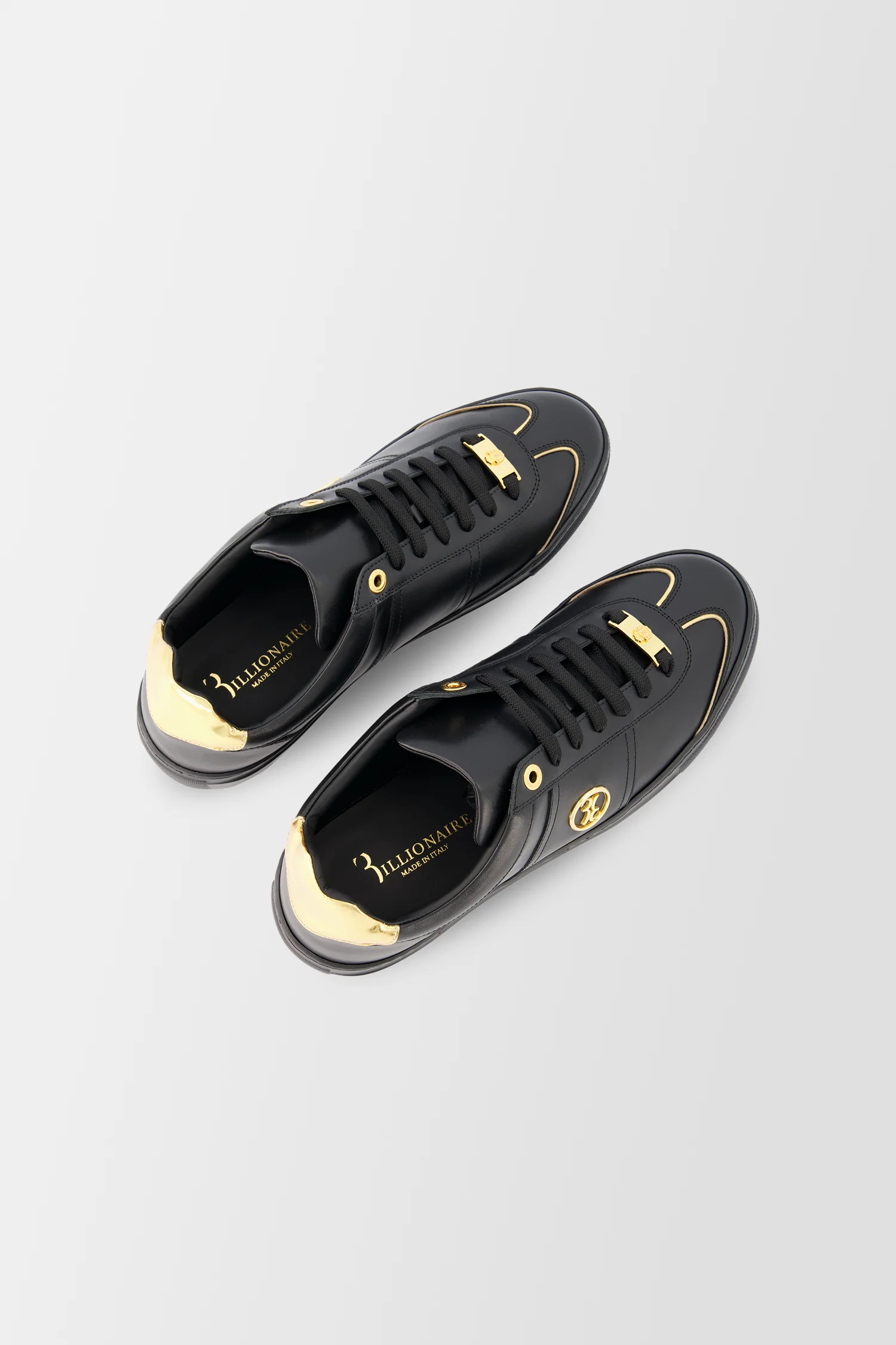 Billionaire Black/Gold Sneakers - Image 3