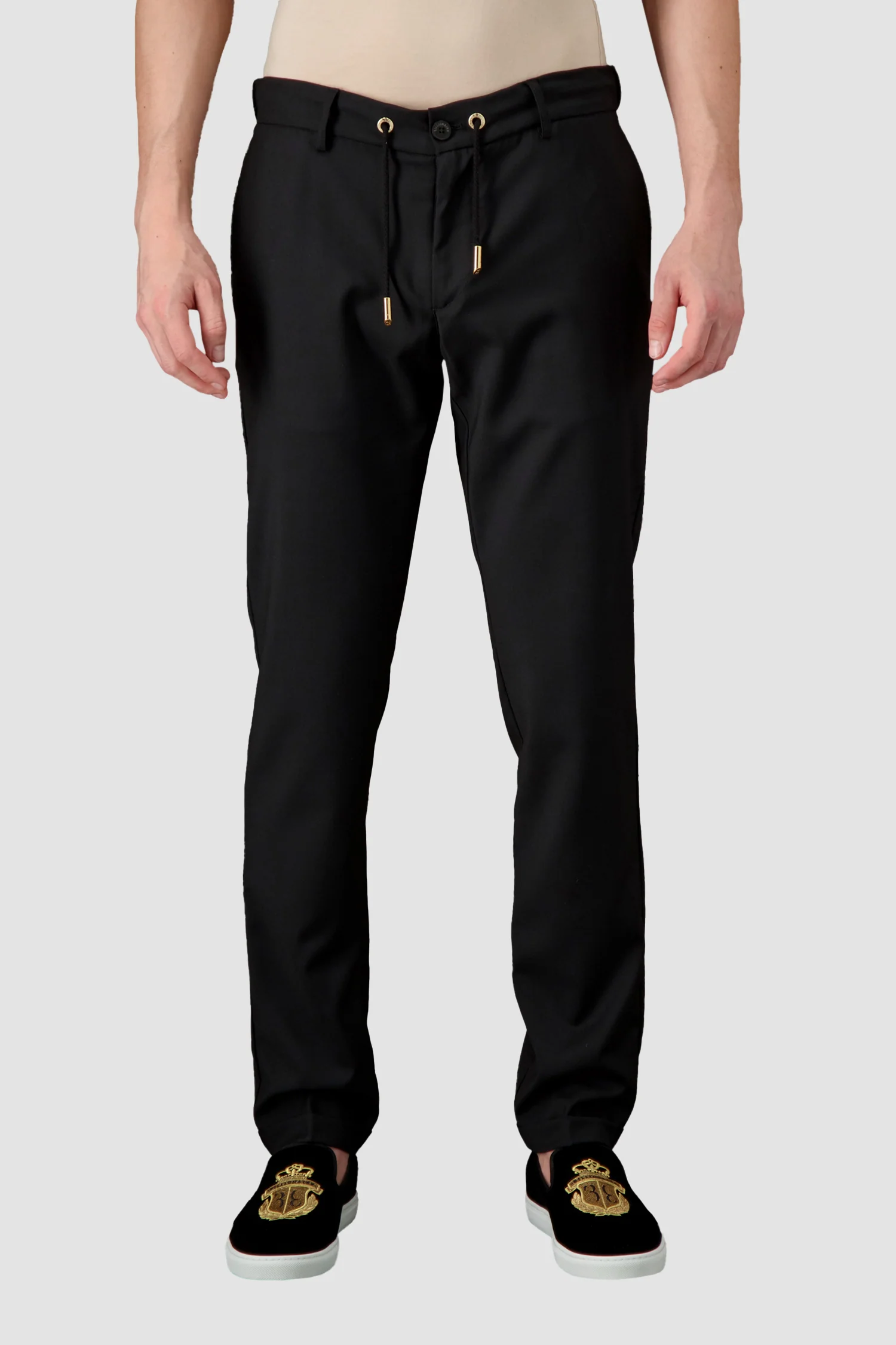 Billionaire Black Long Double B Trousers - Image 2