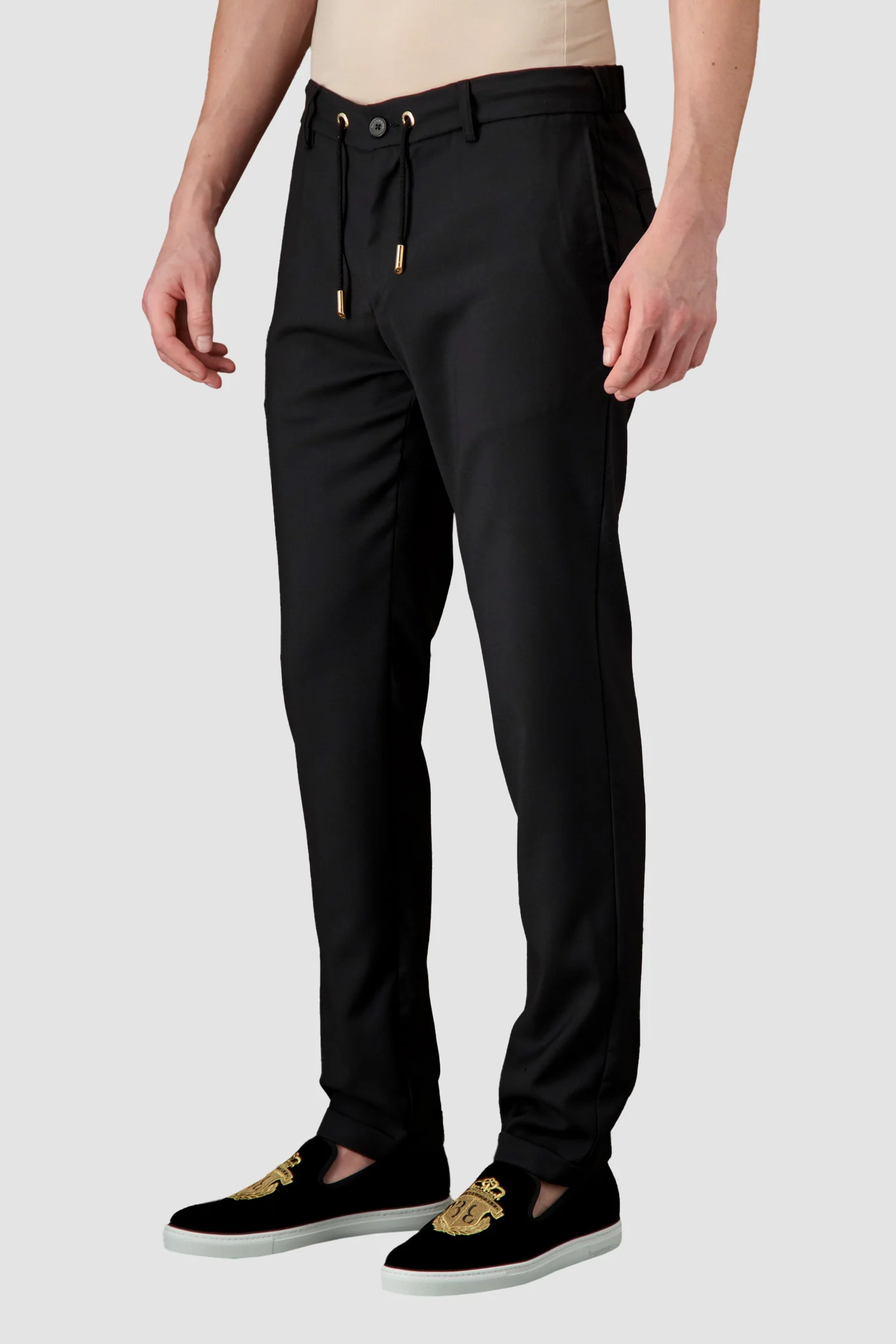 Billionaire Black Long Double B Trousers - Image 3