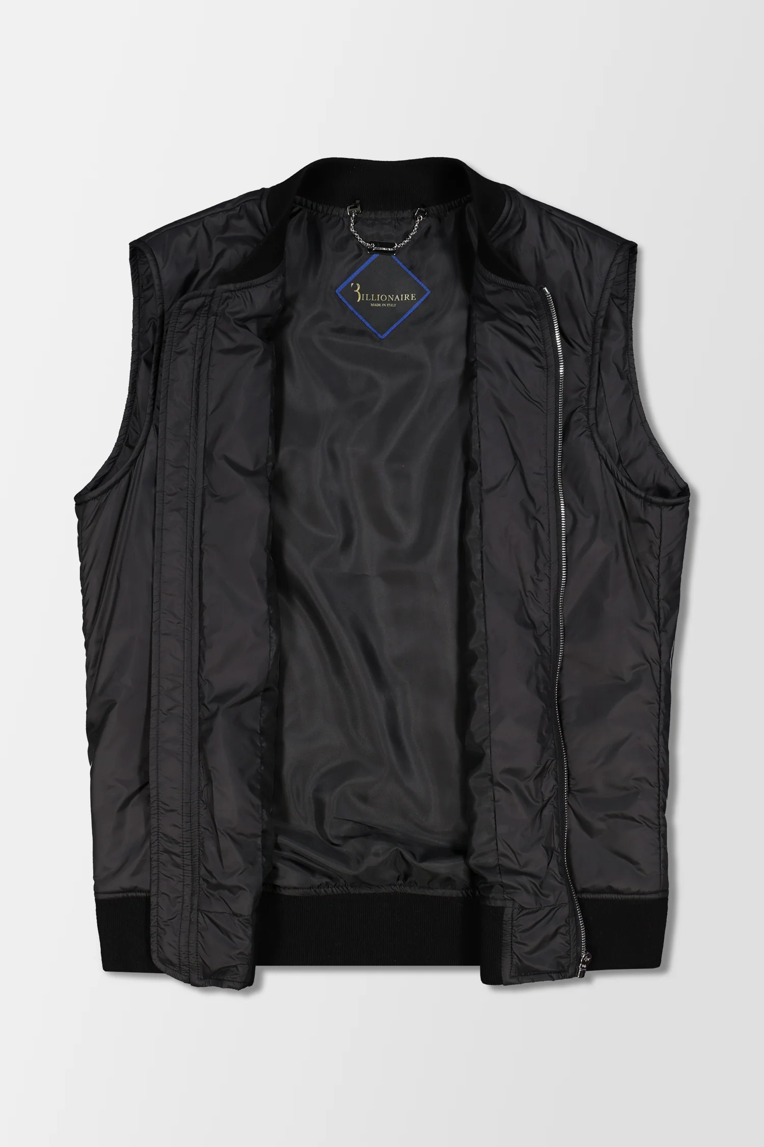 Billionaire Black/Nickel Statement Short Vest - Image 3