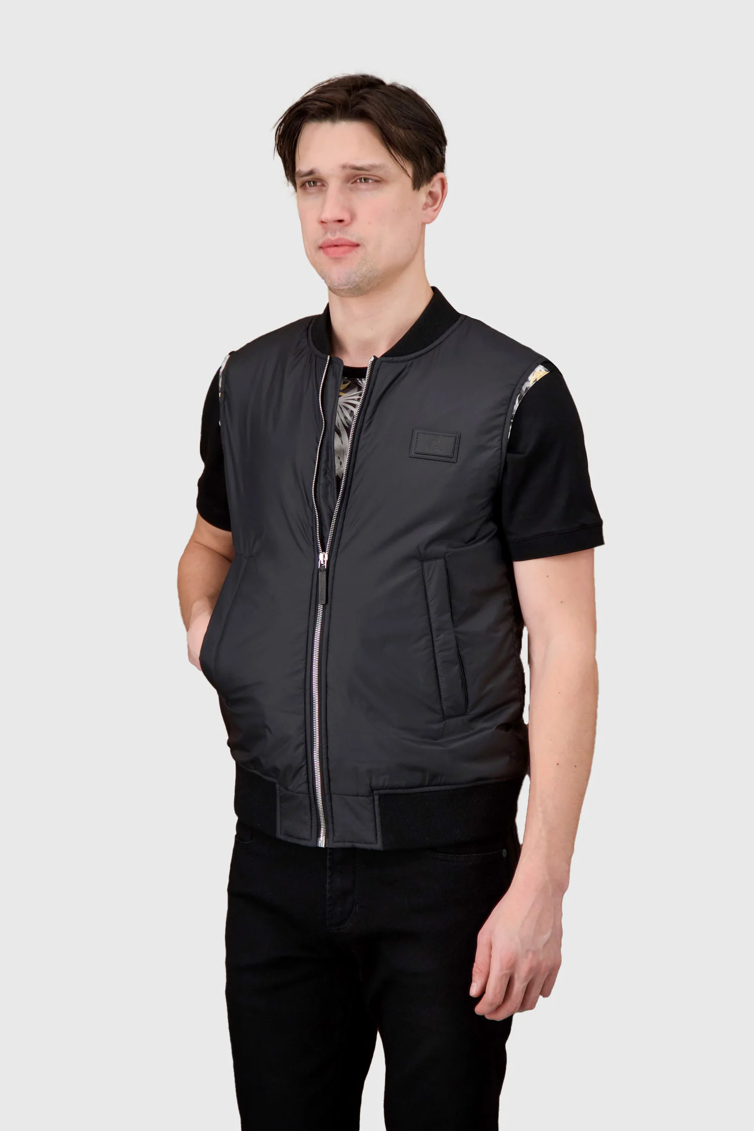 Billionaire Black/Nickel Statement Short Vest - Image 4