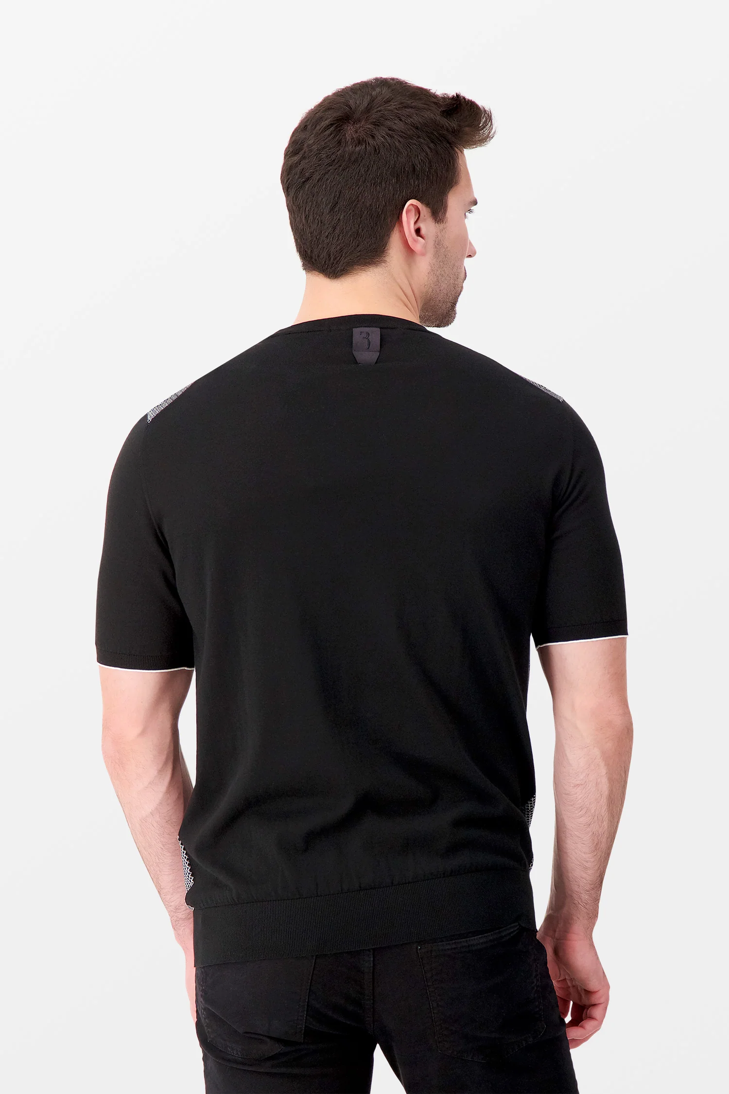 Billionaire Black SS Crest Round Neck Pullover - Image 5