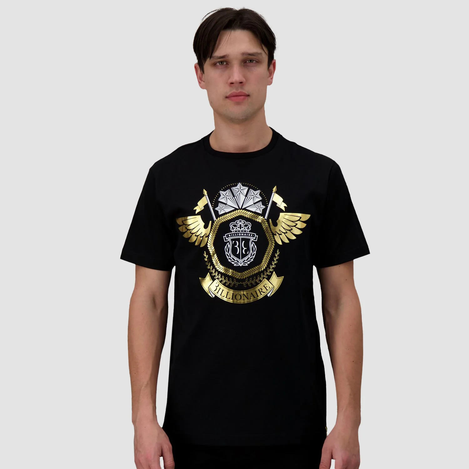 Billionaire Black SS Crest Round Neck T-Shirt - Image 6