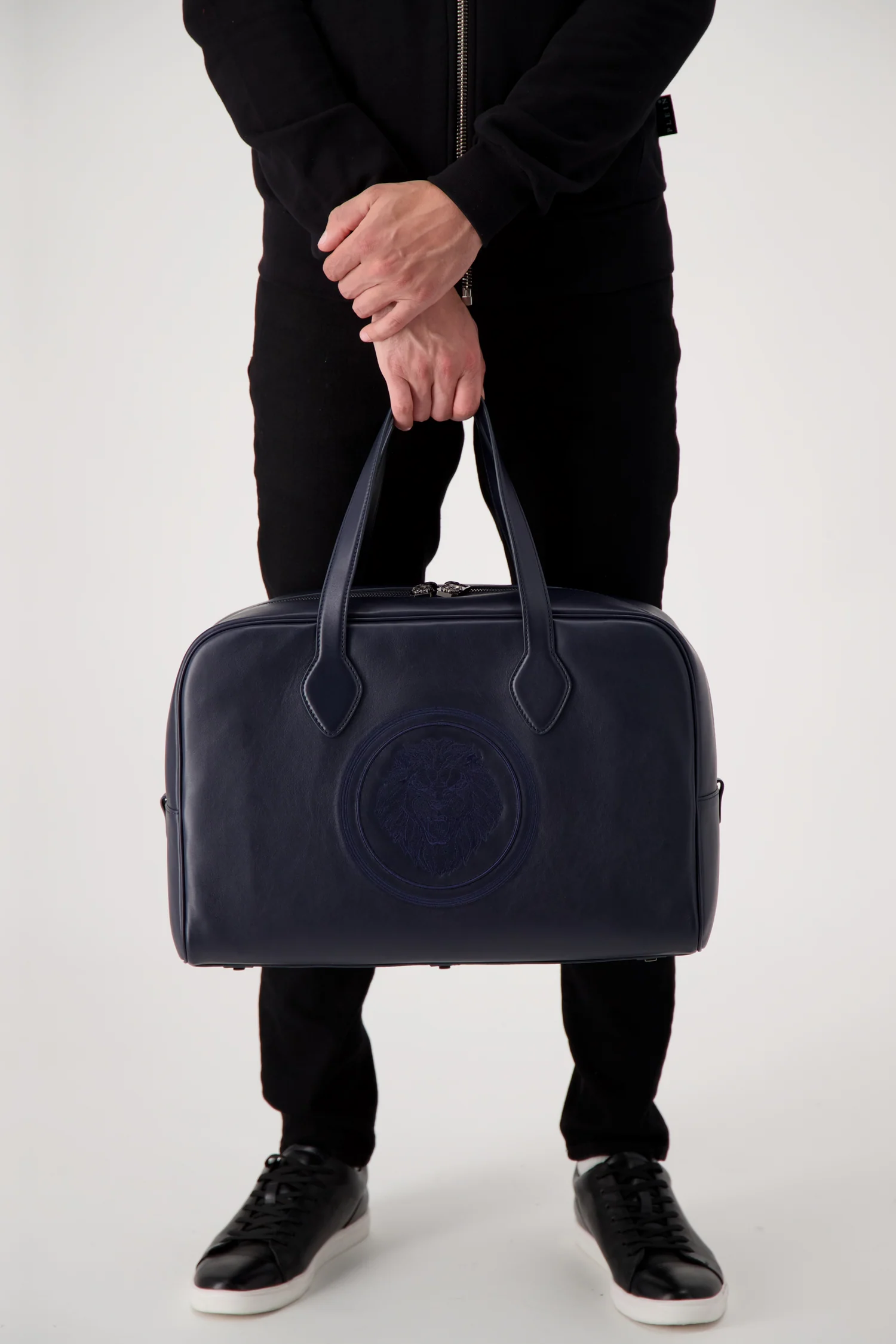 Billionaire Blue Lion Medium Travel Bag - Image 5
