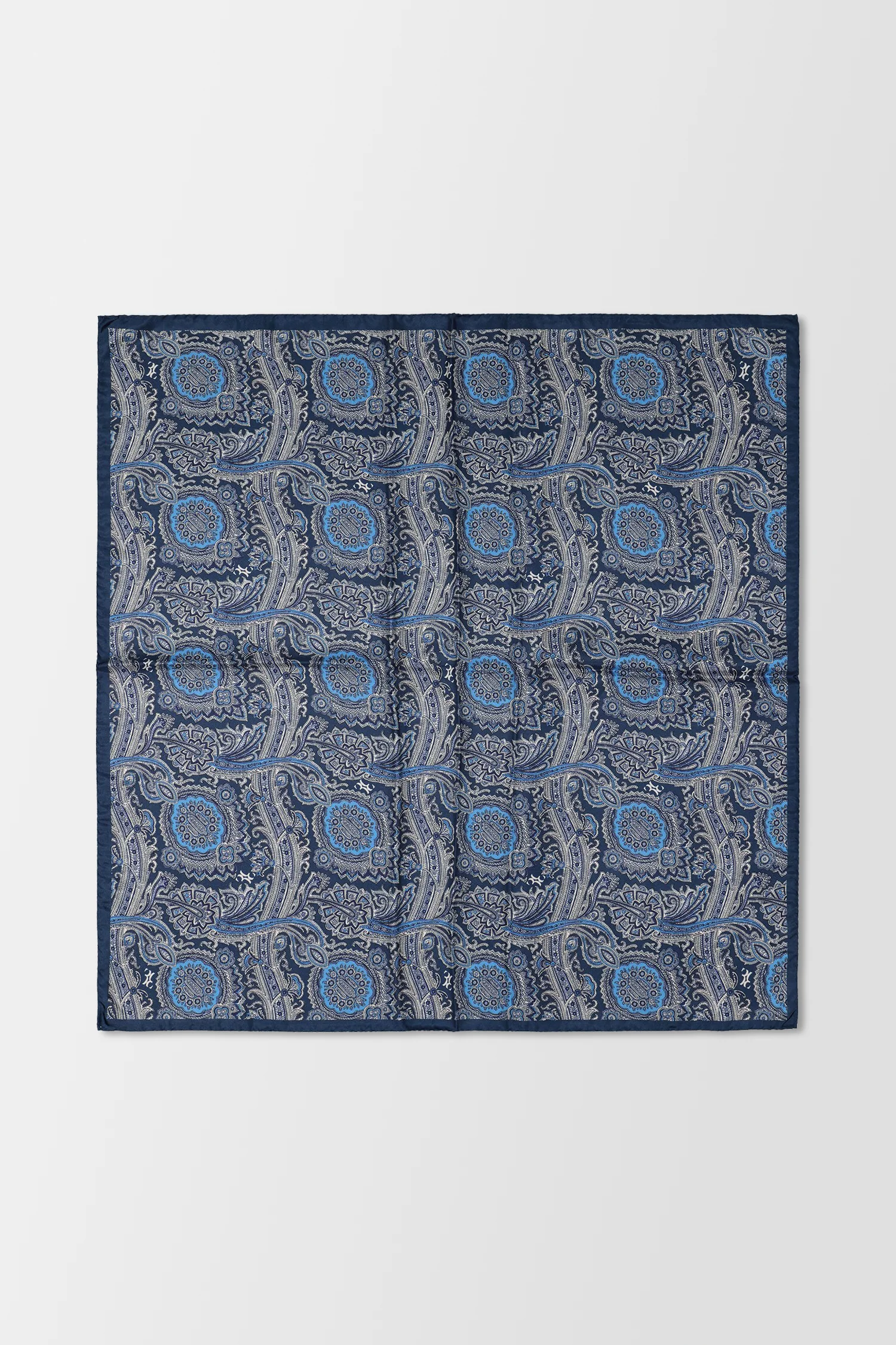 Billionaire Dark Blue/Black Foulard Paisley Scarf