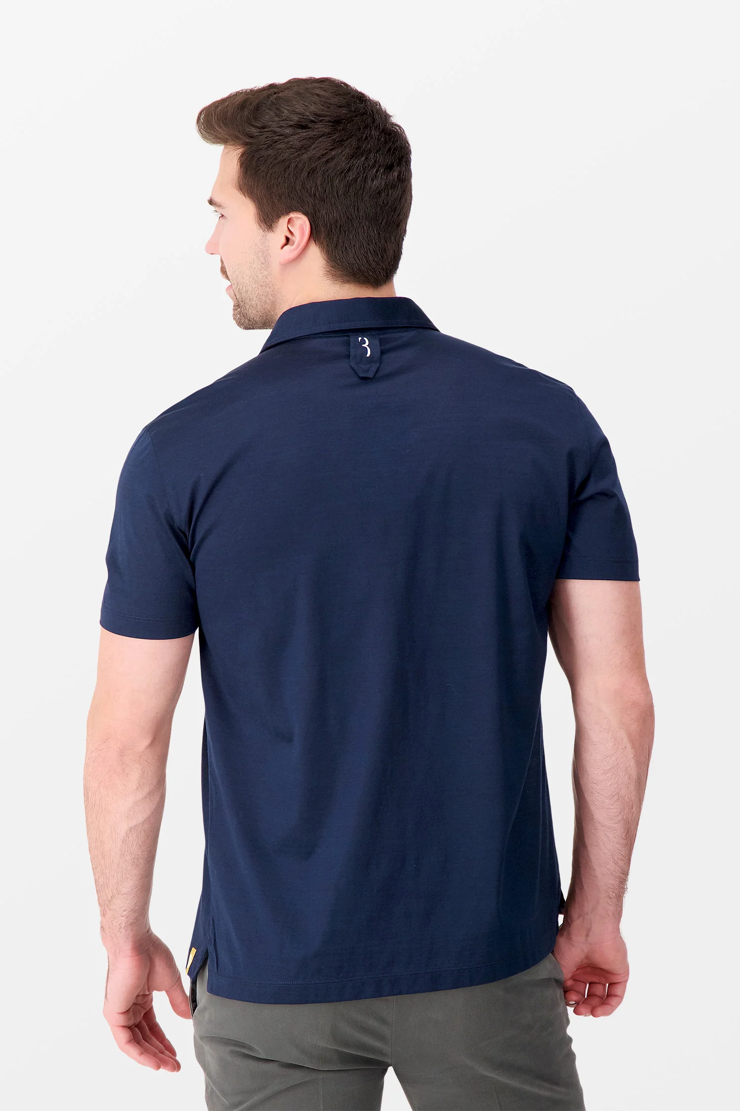 Billionaire Dark Blue Crest Polo - Image 5
