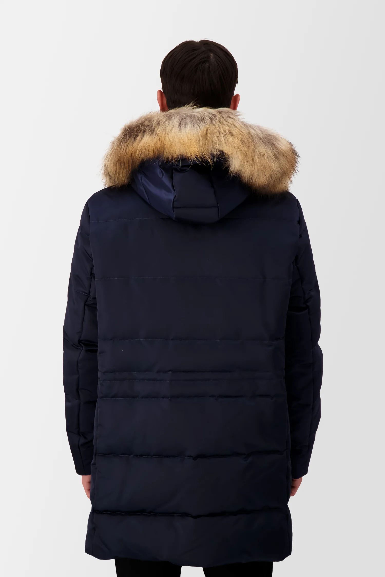 Billionaire Dark Blue Long Down Jacket - Image 3
