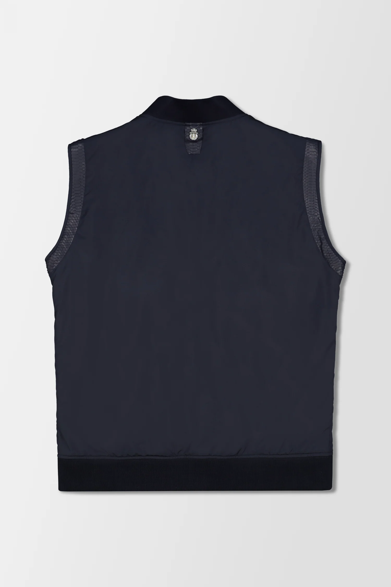 Billionaire Dark Blue Luxury Short Vest - Image 5