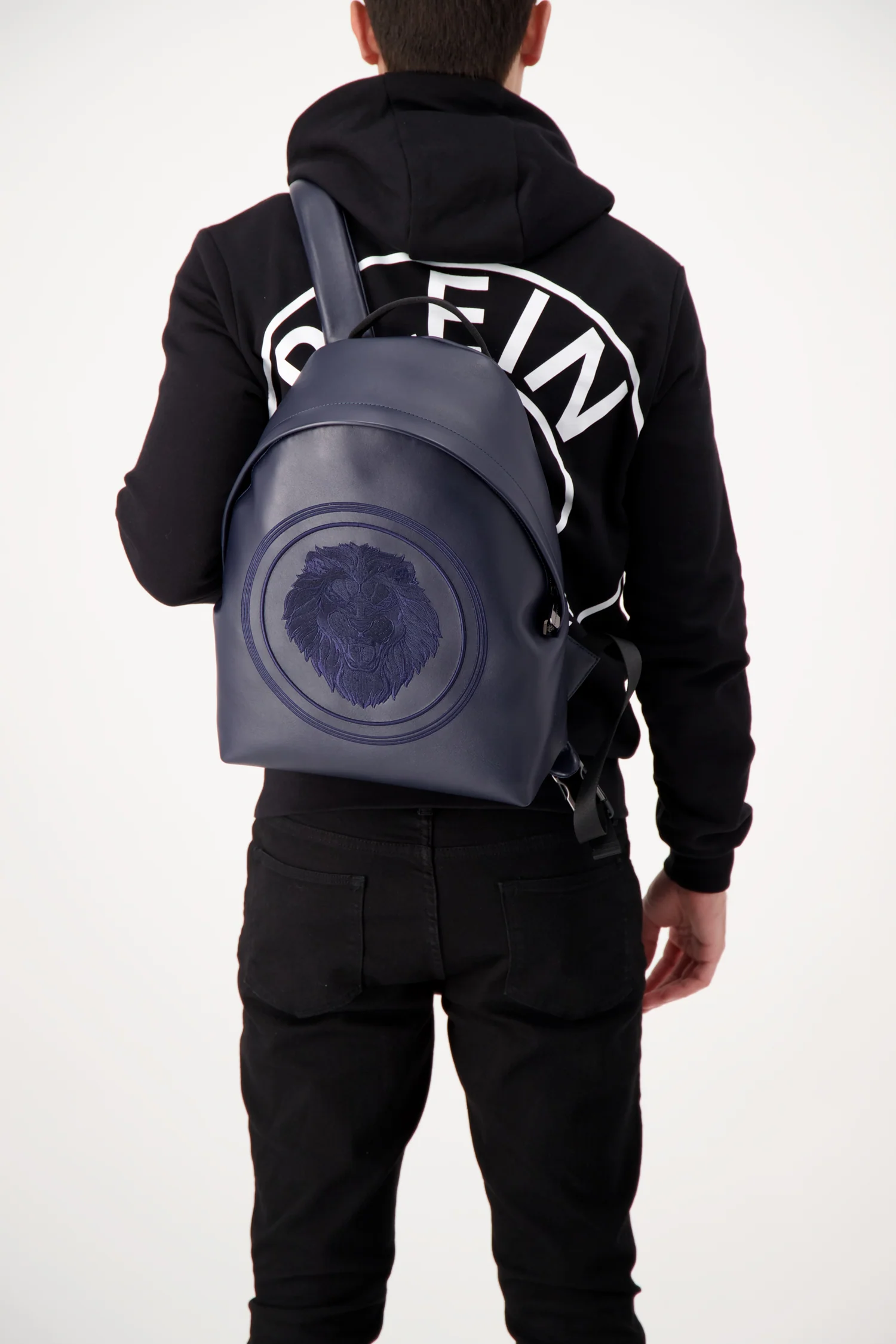 Billionaire Dark Blue Medium Lion Backpack - Image 4