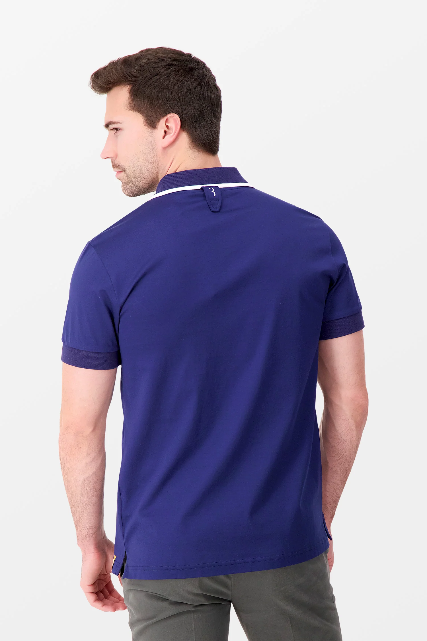 Billionaire Dark Blue SS Crest Polo - Image 5