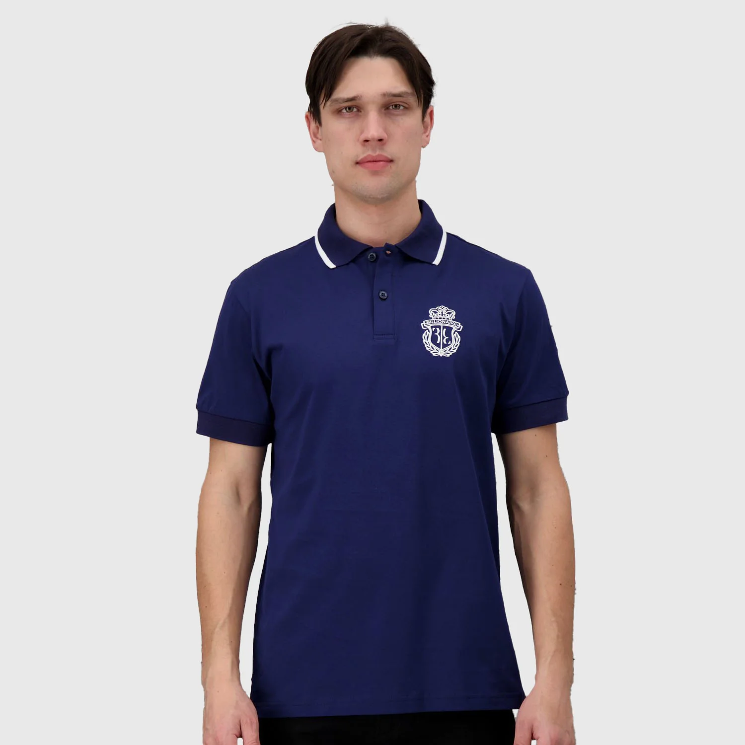 Billionaire Dark Blue SS Crest Polo - Image 7