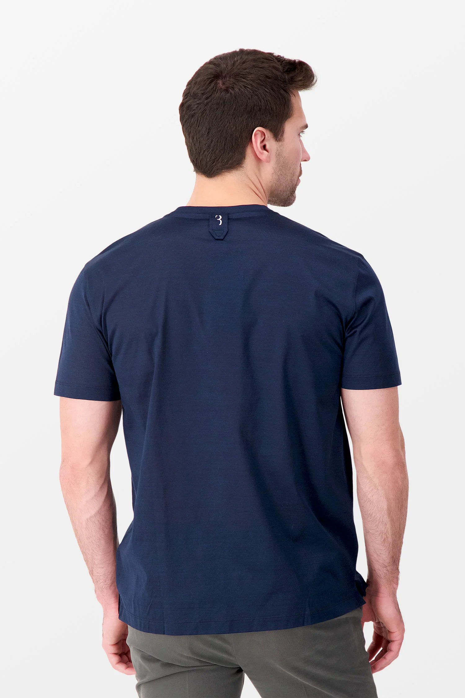 Billionaire Dark Blue SS Crest T-Shirt - Image 5