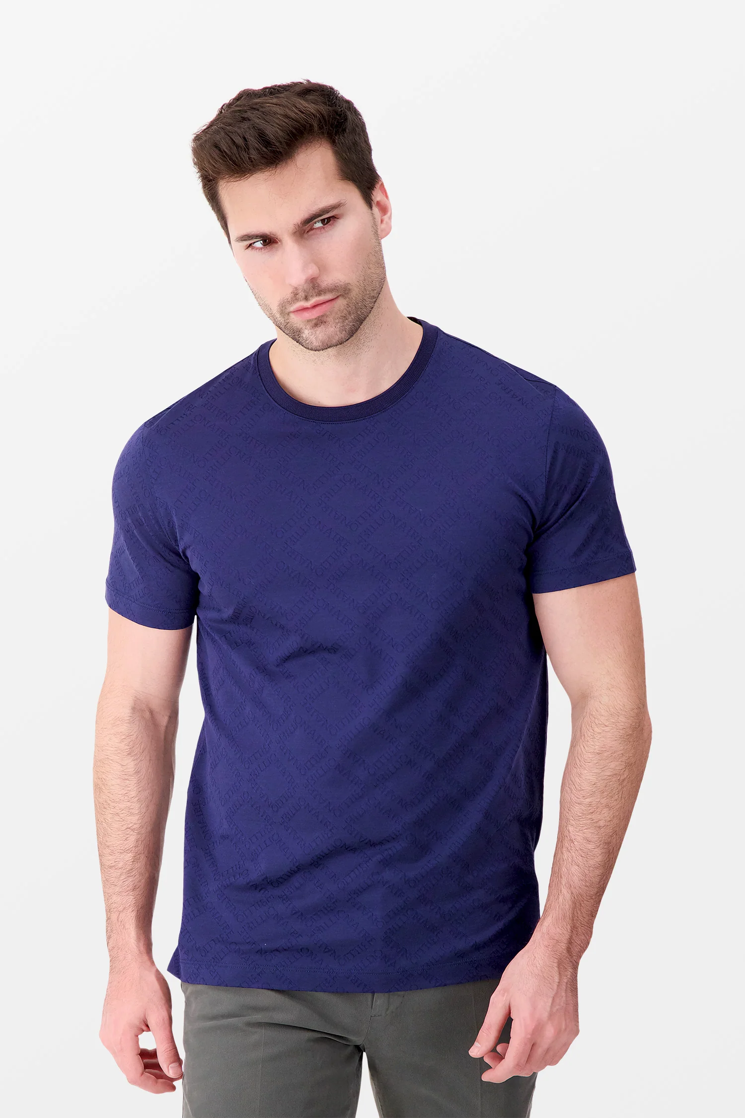 Billionaire Dark Blue SS Statement T-Shirt - Image 2