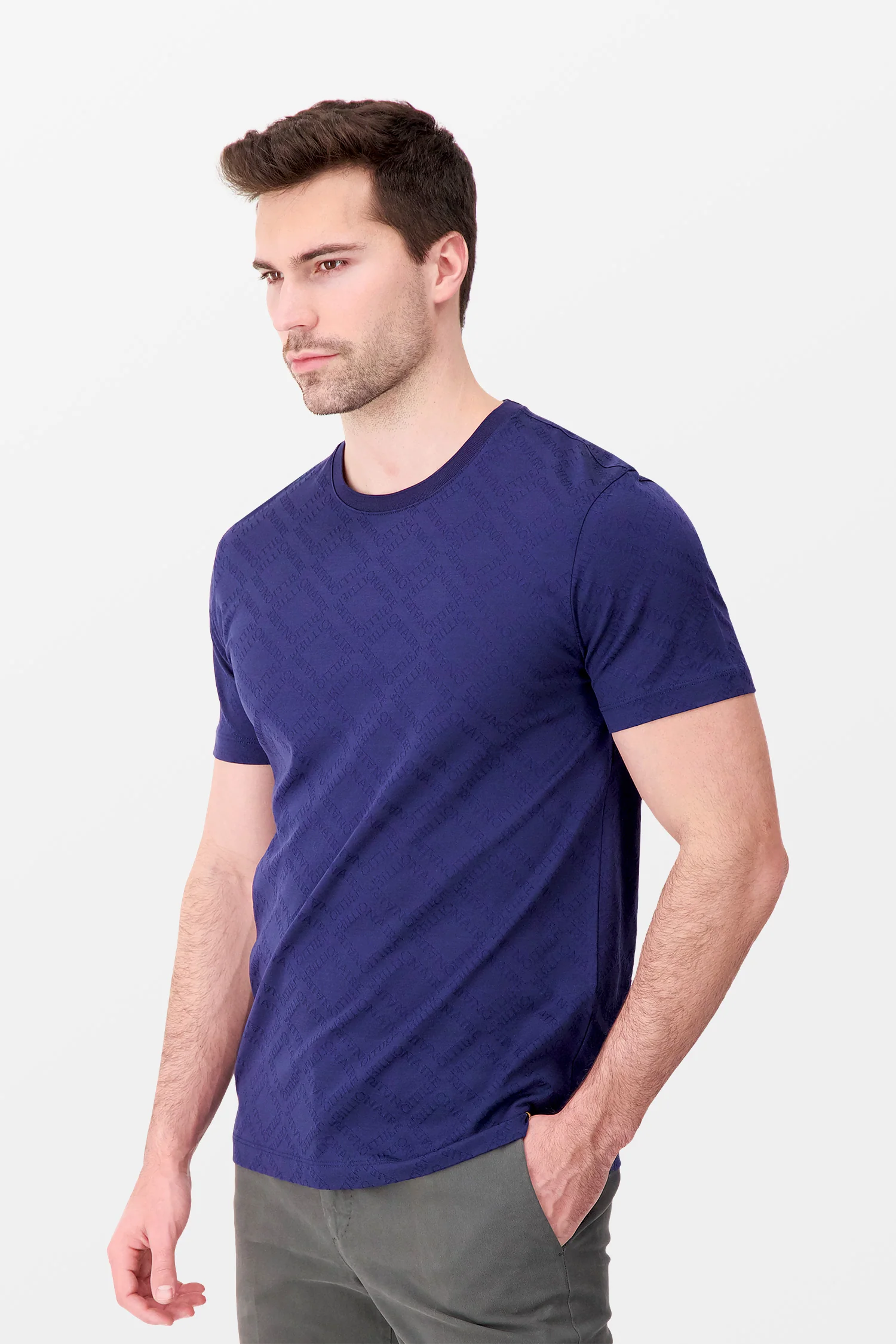Billionaire Dark Blue SS Statement T-Shirt - Image 3