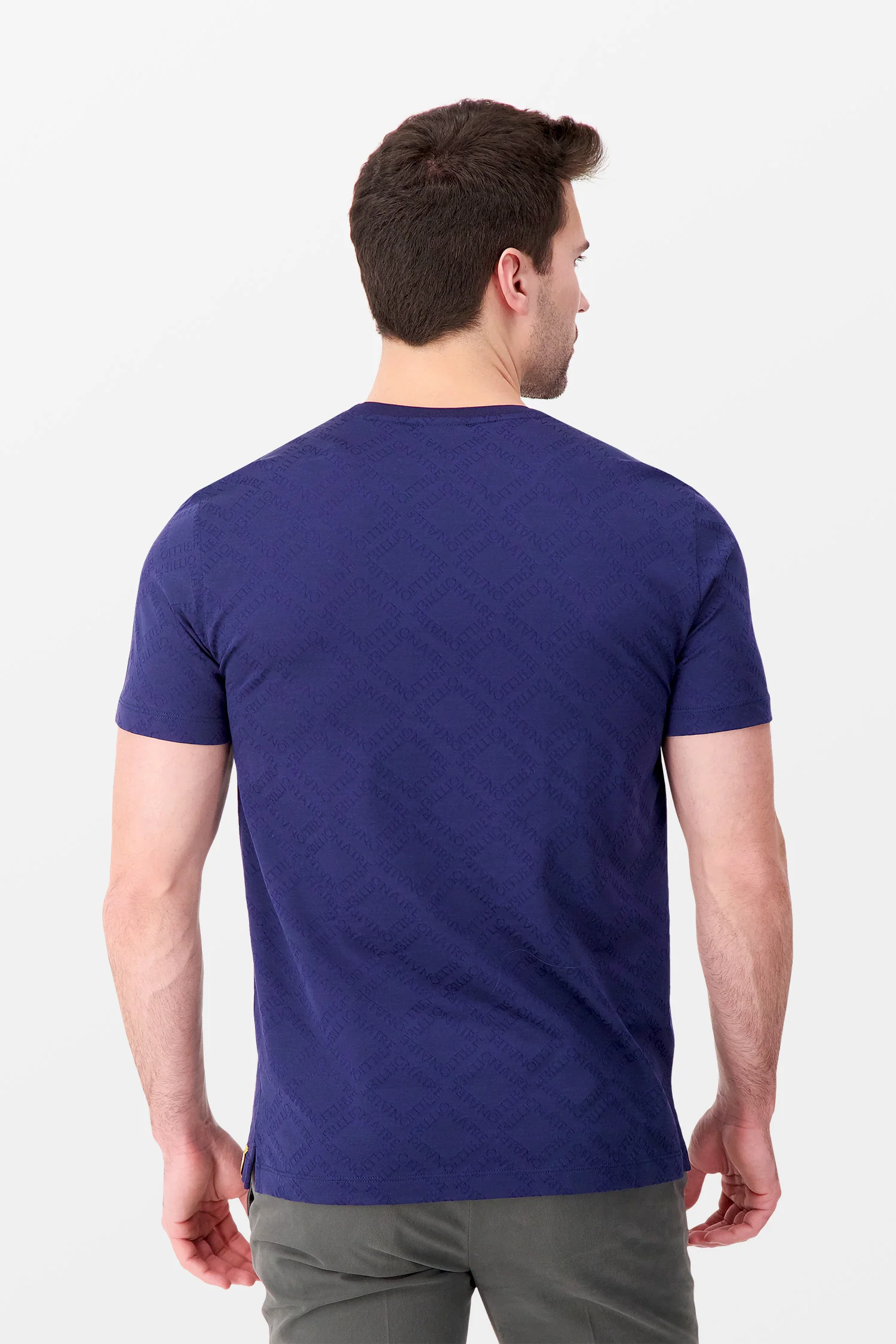 Billionaire Dark Blue SS Statement T-Shirt - Image 5