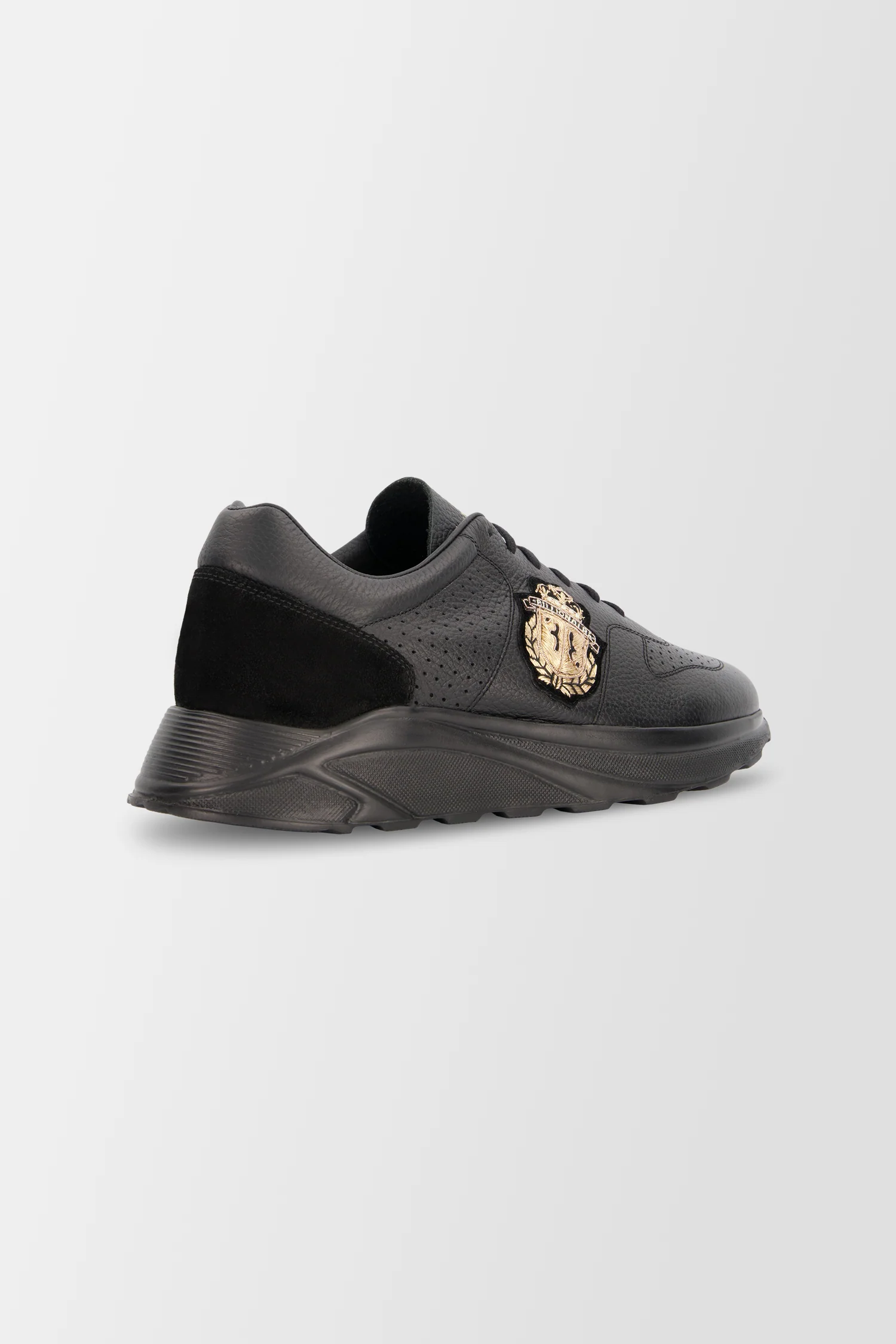 Billionaire Gold Crest Black Sneakers - Image 4