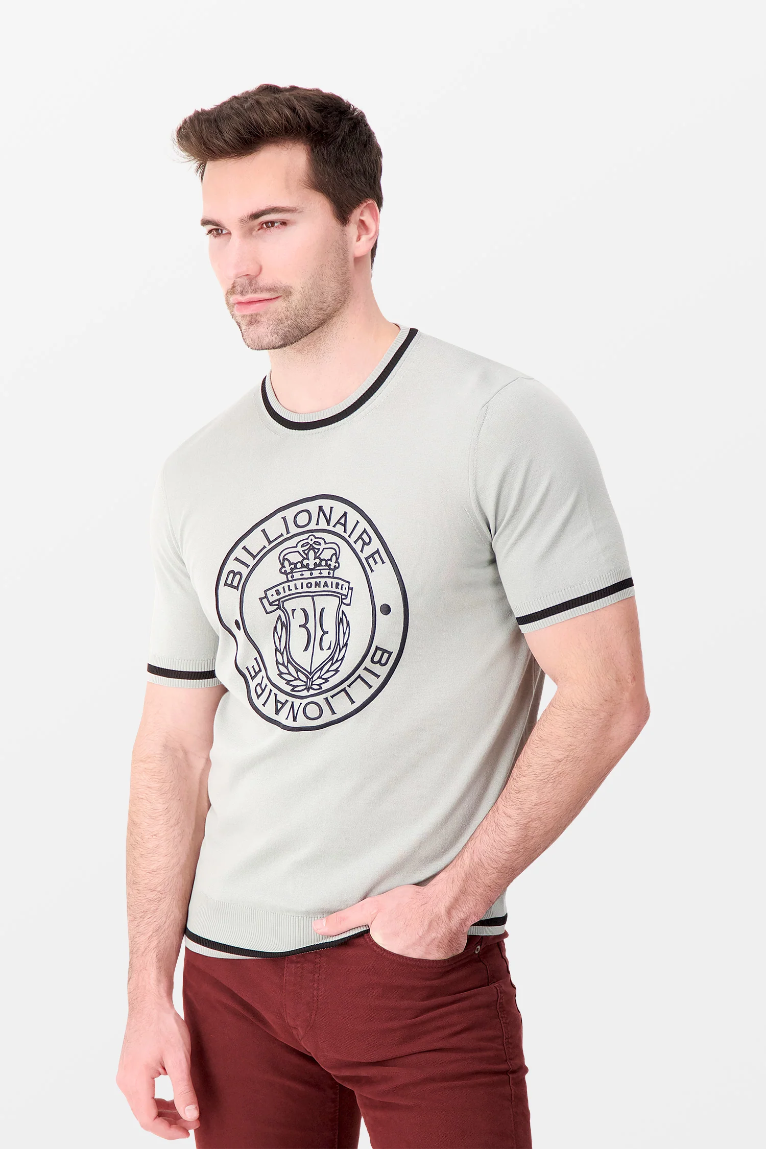 Billionaire Grey T-Shirt - Image 2