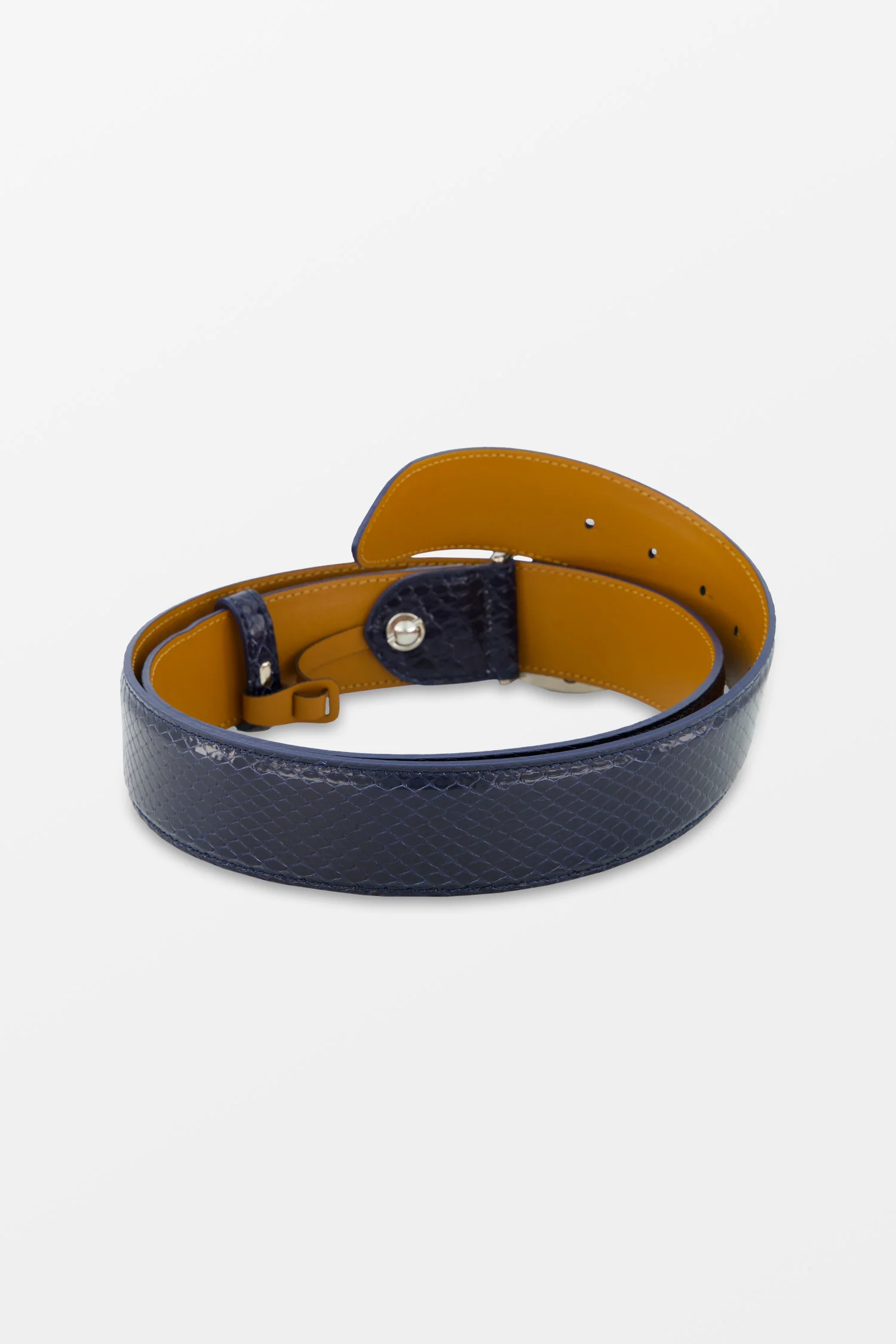 Billionaire Navy Python Belt - Image 2