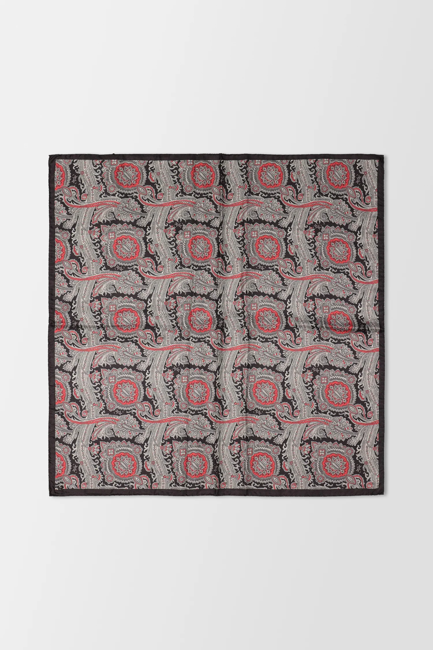 Billionaire Red/Black Foulard Paisley Scarf