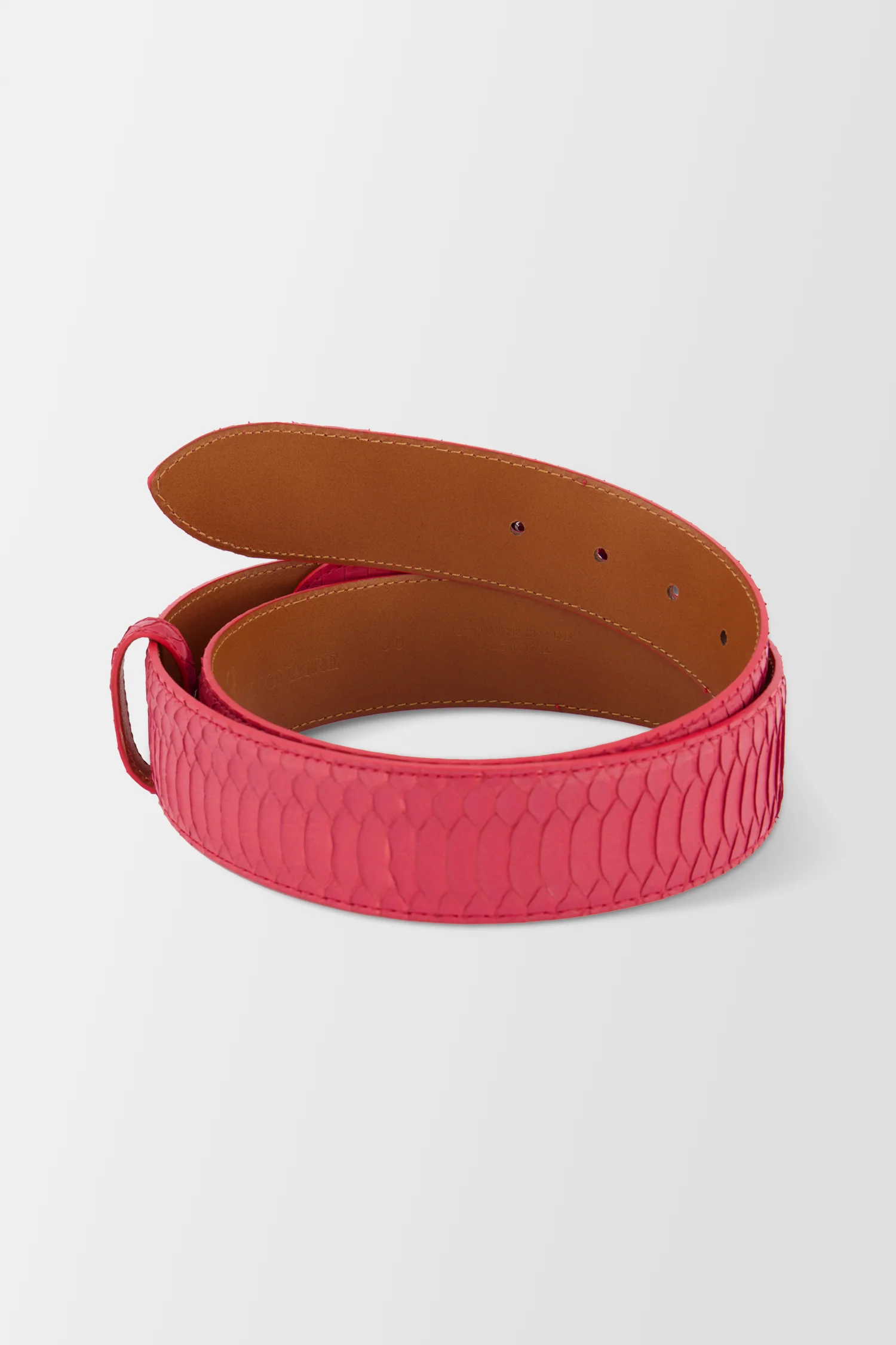 Billionaire Red Elaphe Belt Crest - Image 2