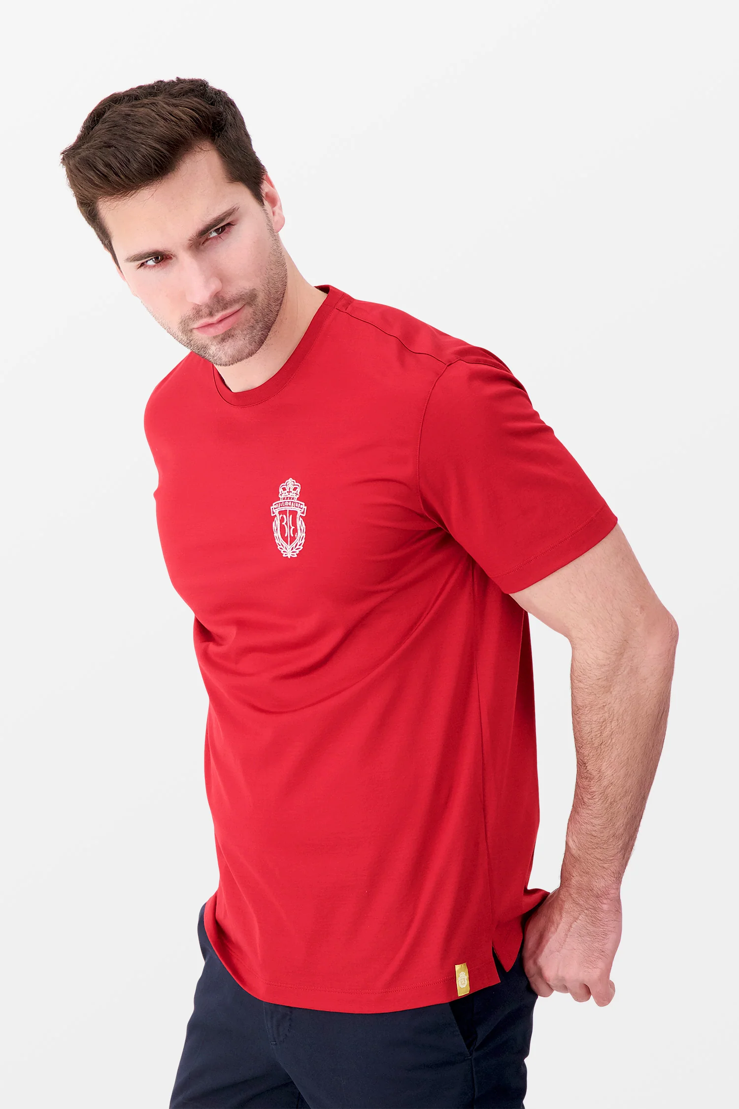 Billionaire Red SS Crest T-Shirt - Image 3
