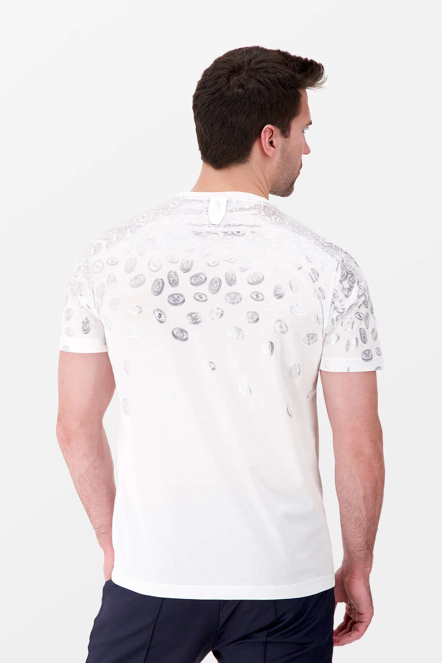 Billionaire White/Silver SS Money T-Shirt - Image 3