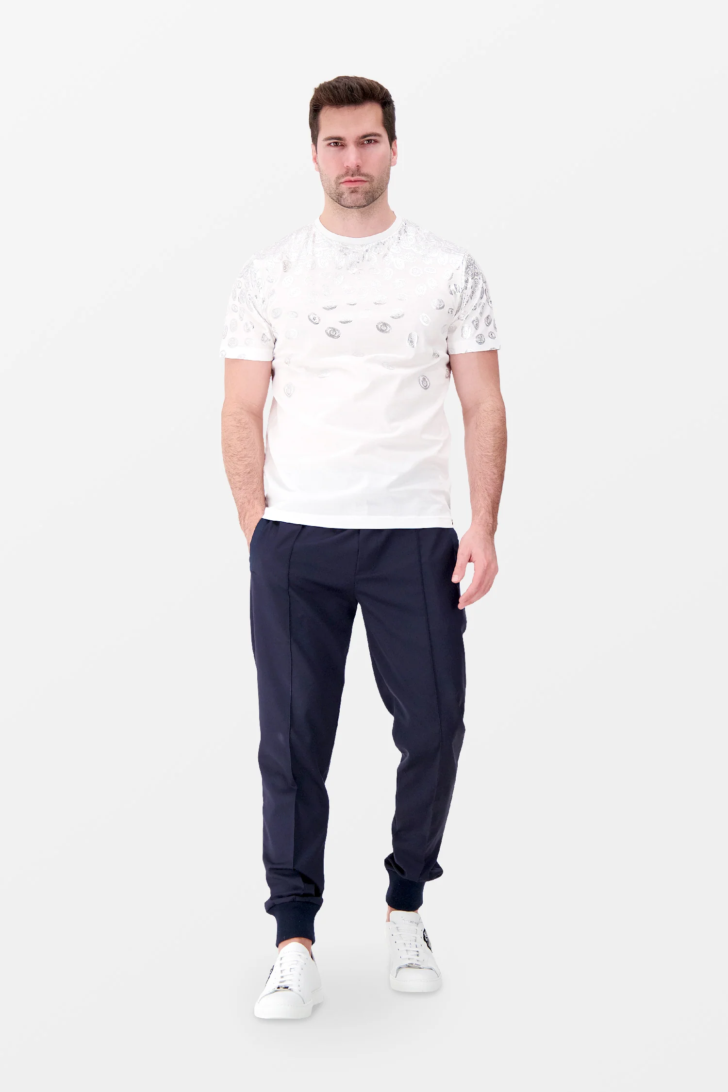 Billionaire White/Silver SS Money T-Shirt - Image 4