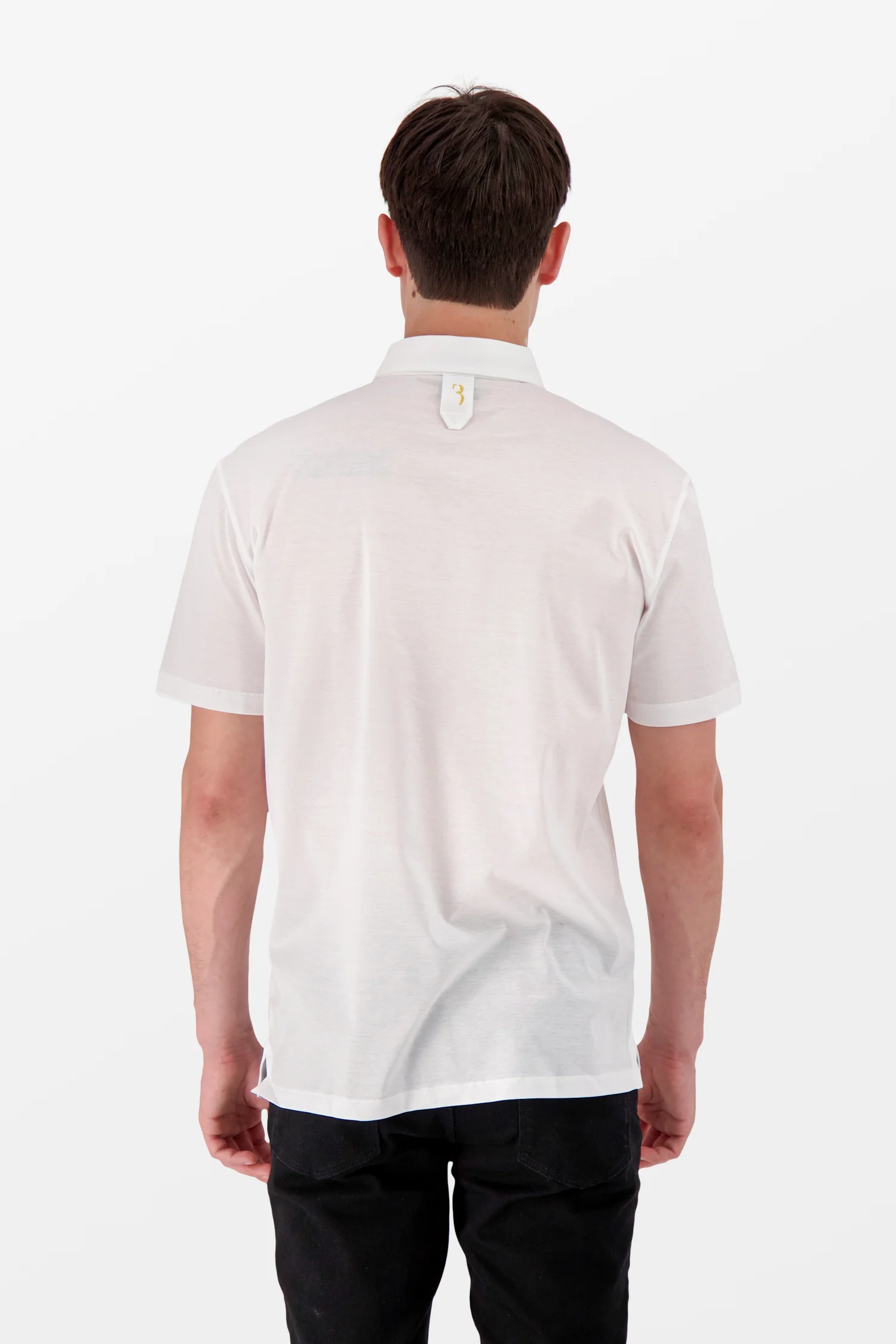Billionaire White SS Crest Polo - Image 5