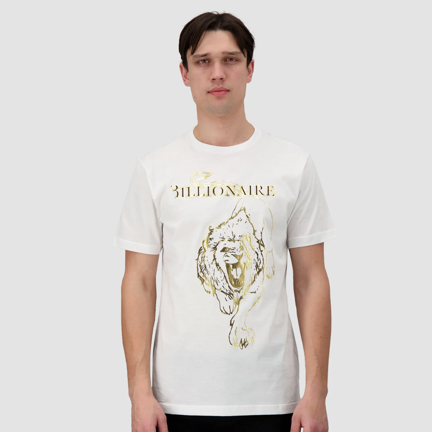 Billionaire White SS Lion Round Neck T-Shirt - Image 7