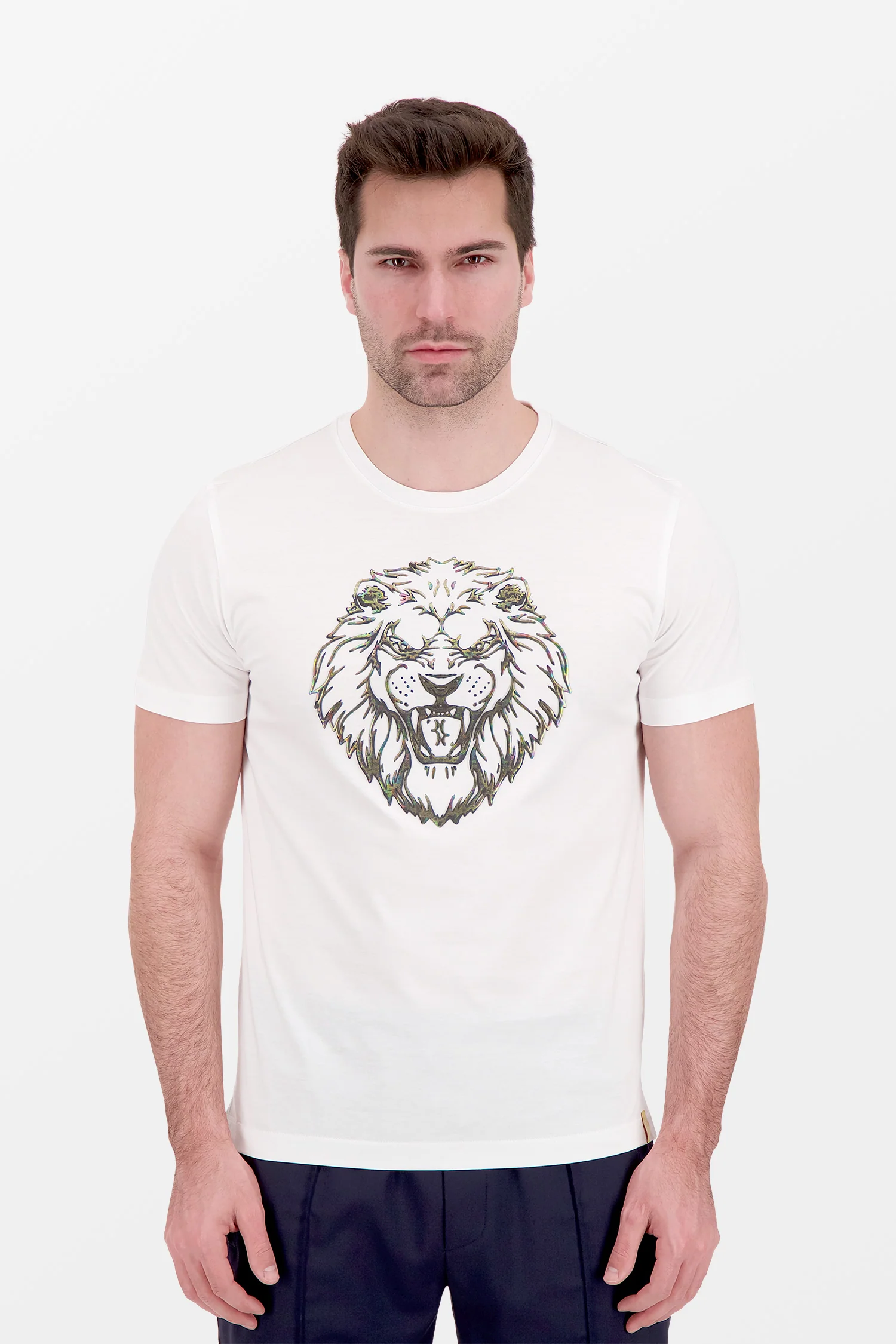 Billionaire White SS Lion T-Shirt - Image 2