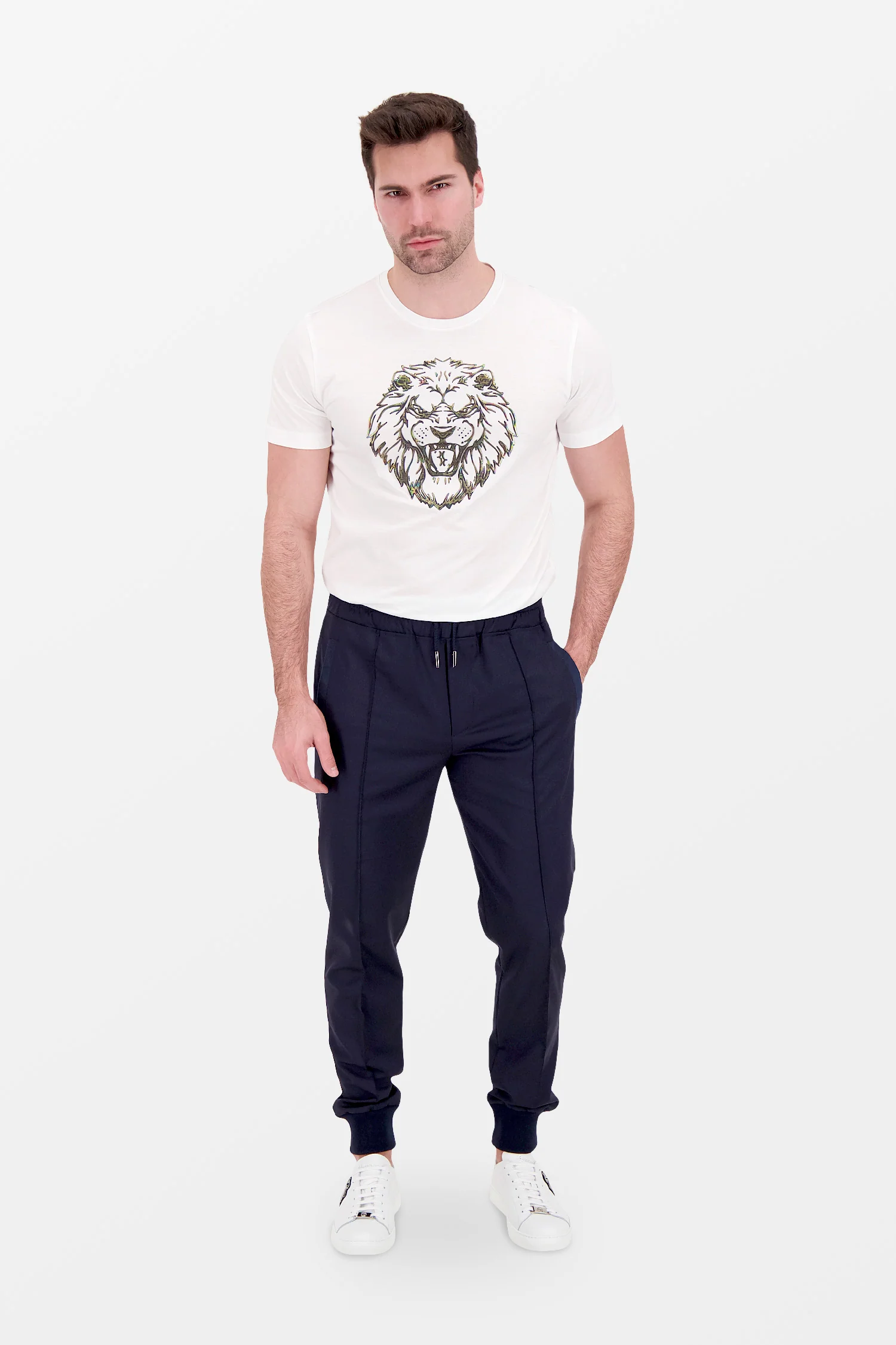 Billionaire White SS Lion T-Shirt - Image 6