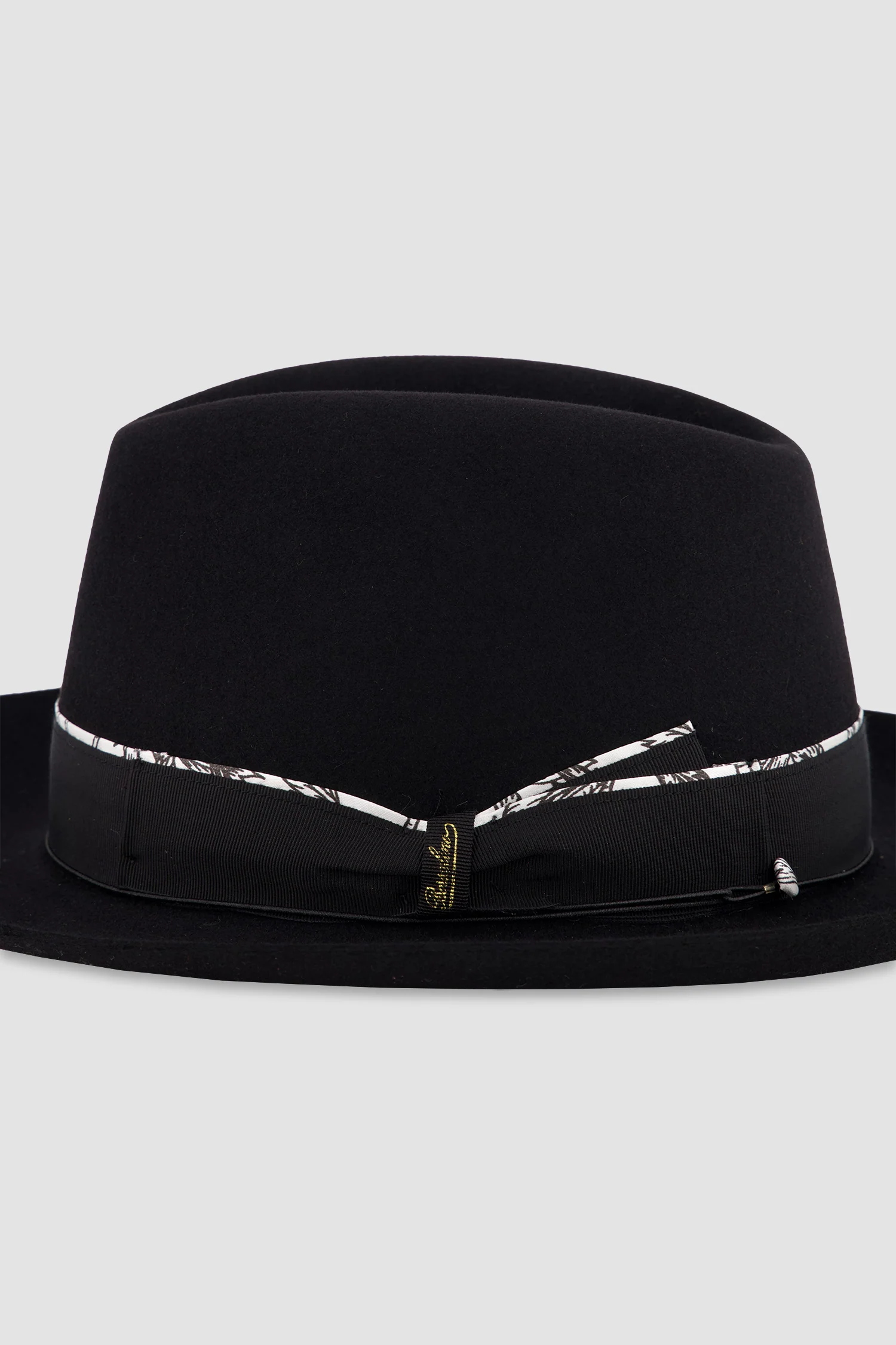 Borsalino Black Alessandria Rasato Tesa Media Hat - Image 3